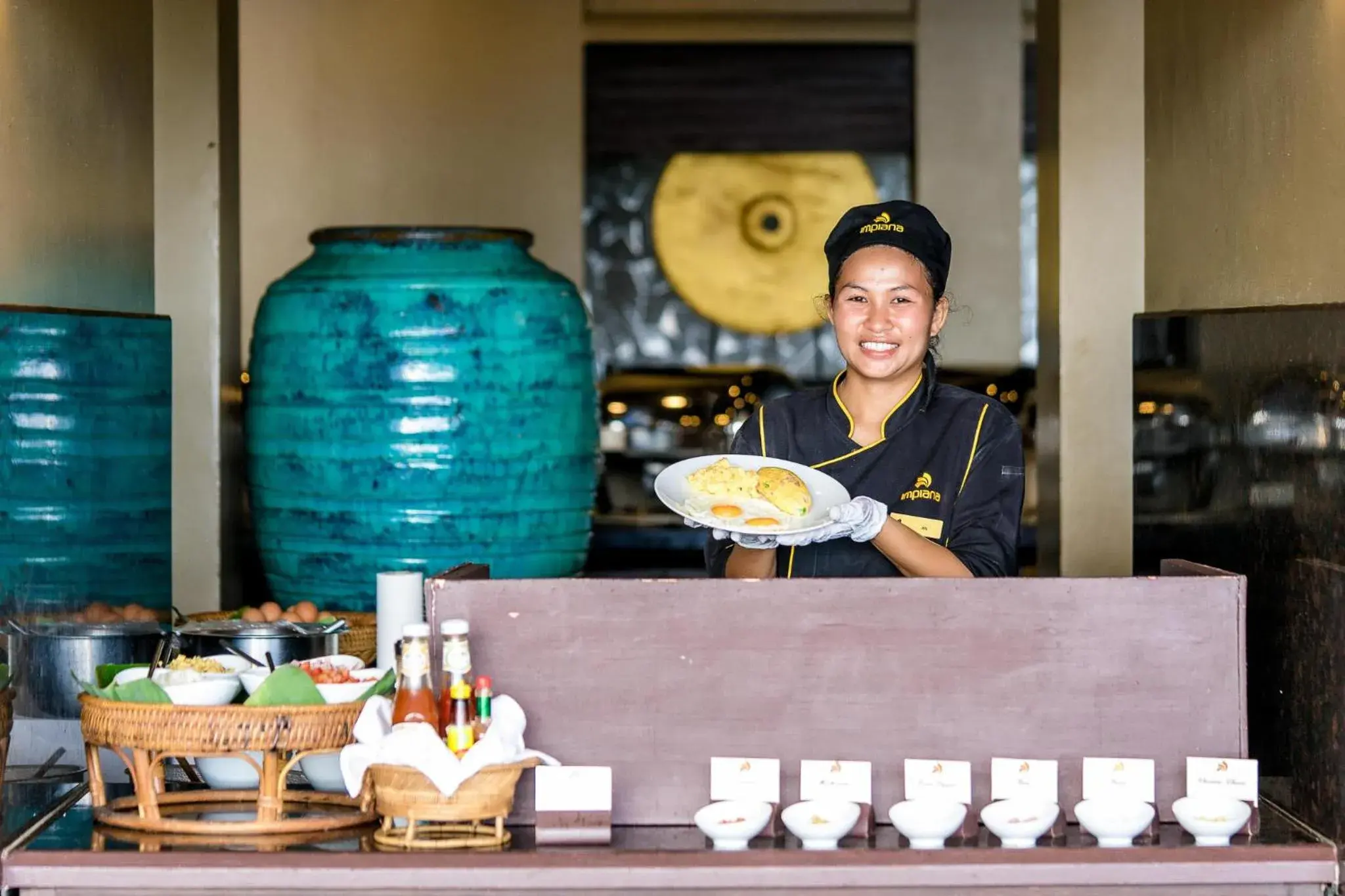 Buffet breakfast in Impiana Beachfront Resort Chaweng Noi, Koh Samui Buffet breakfast in Impiana Beachfront Resort Chaweng Noi, Koh Samui