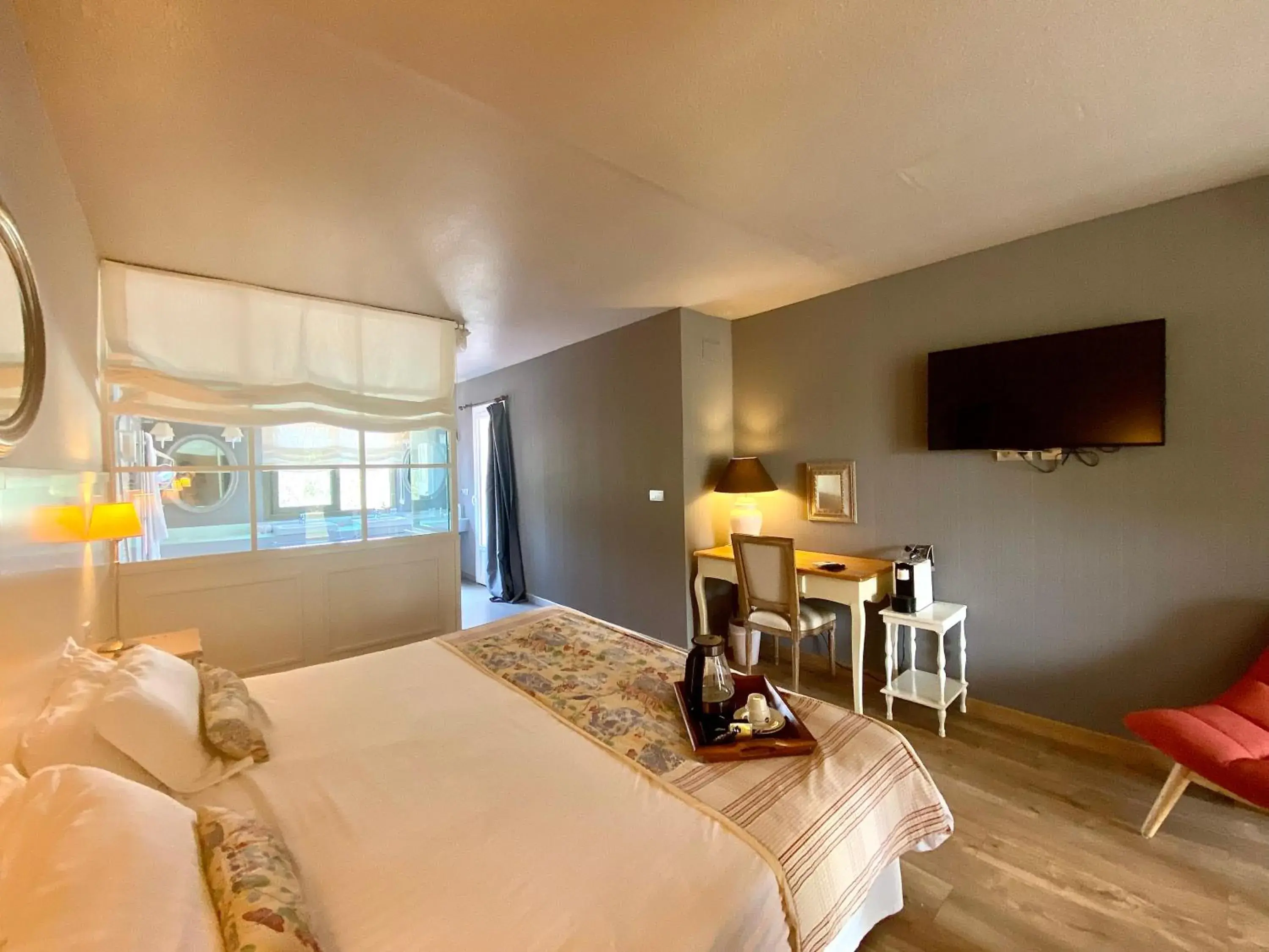 Bedroom, Bed in La Lune De Mougins - Hotel & Spa Bedroom, Bed in La Lune De Mougins - Hotel & Spa