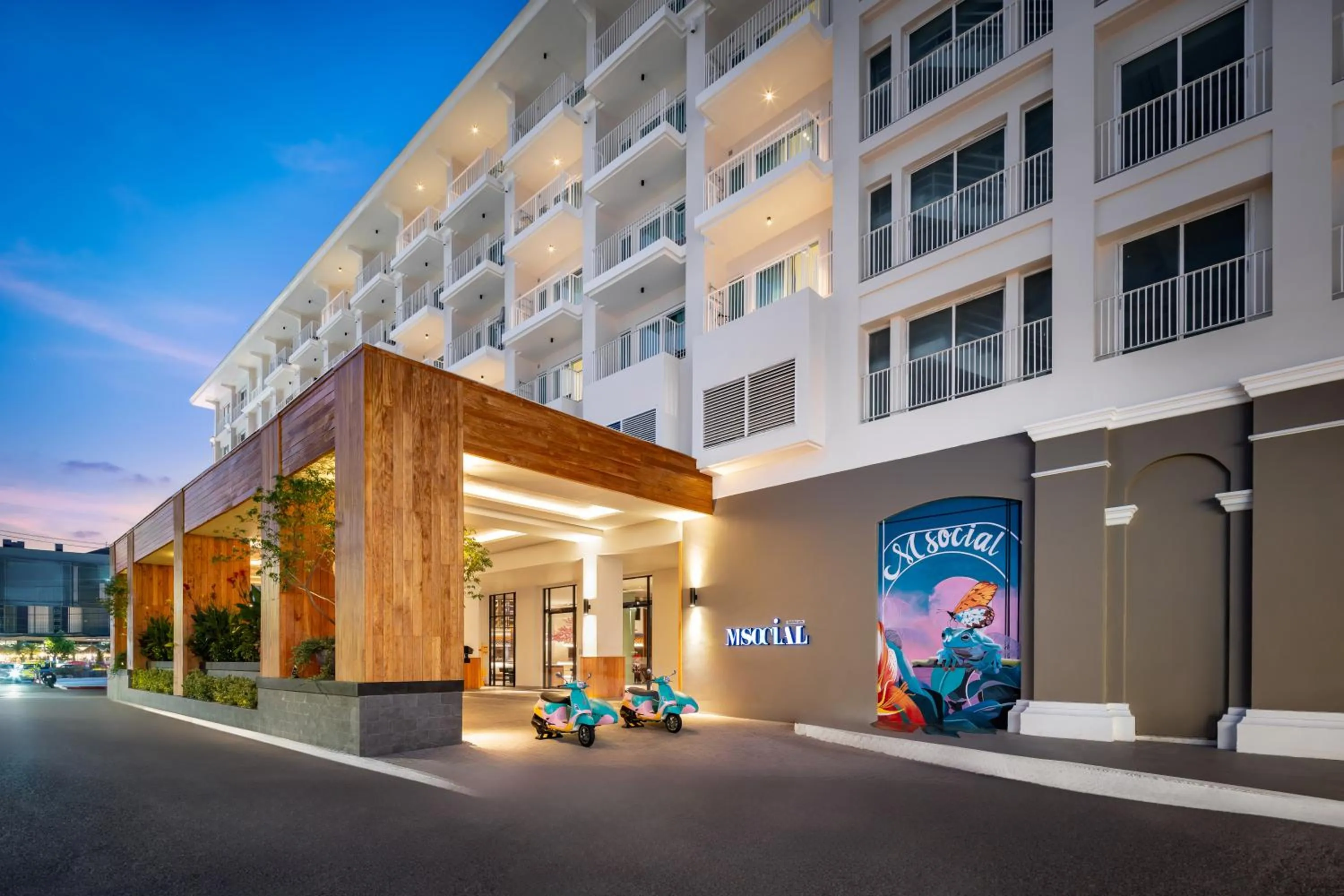 Property building in M Social Hotel Phuket