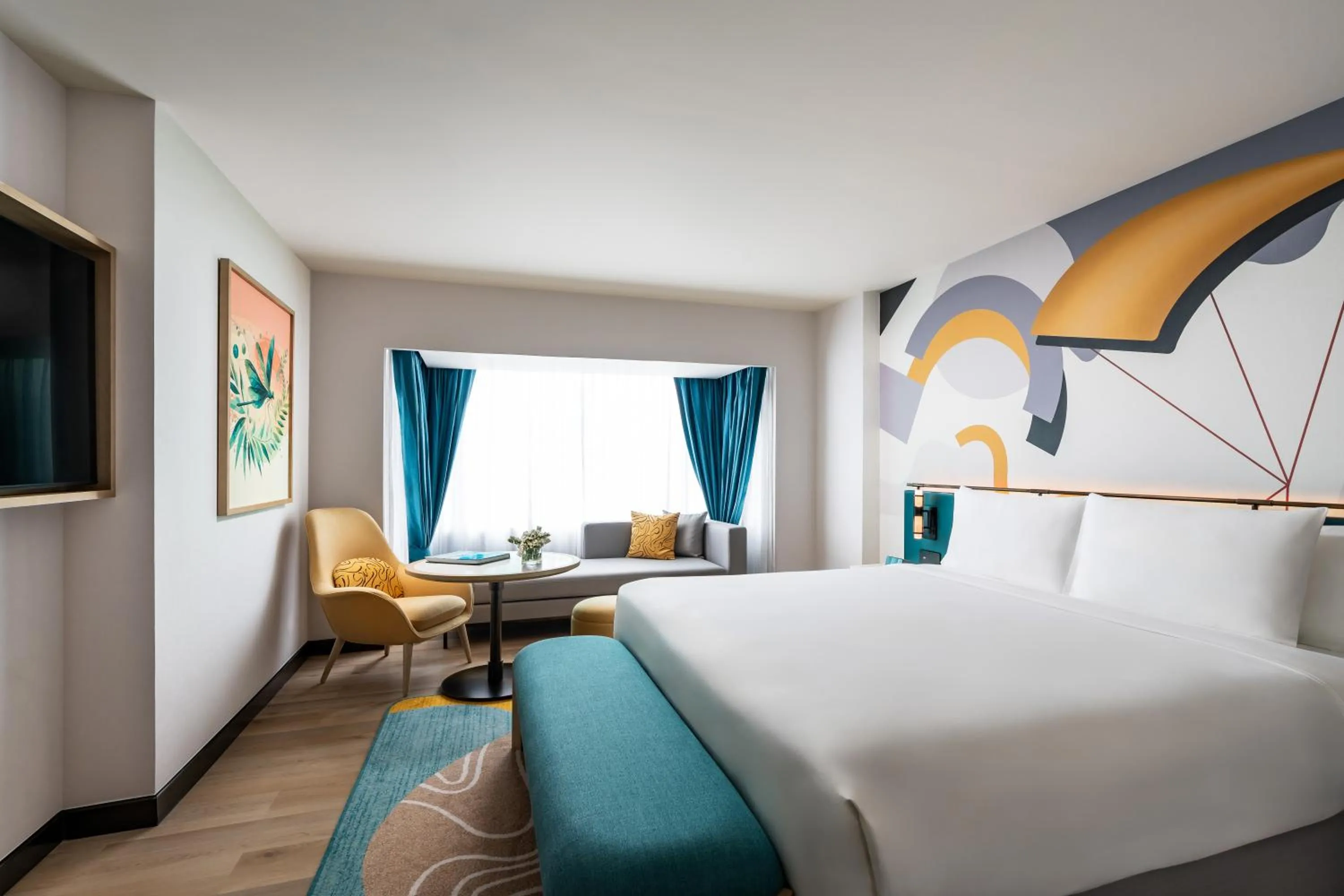 Bedroom, Bed in M Social Hotel Phuket