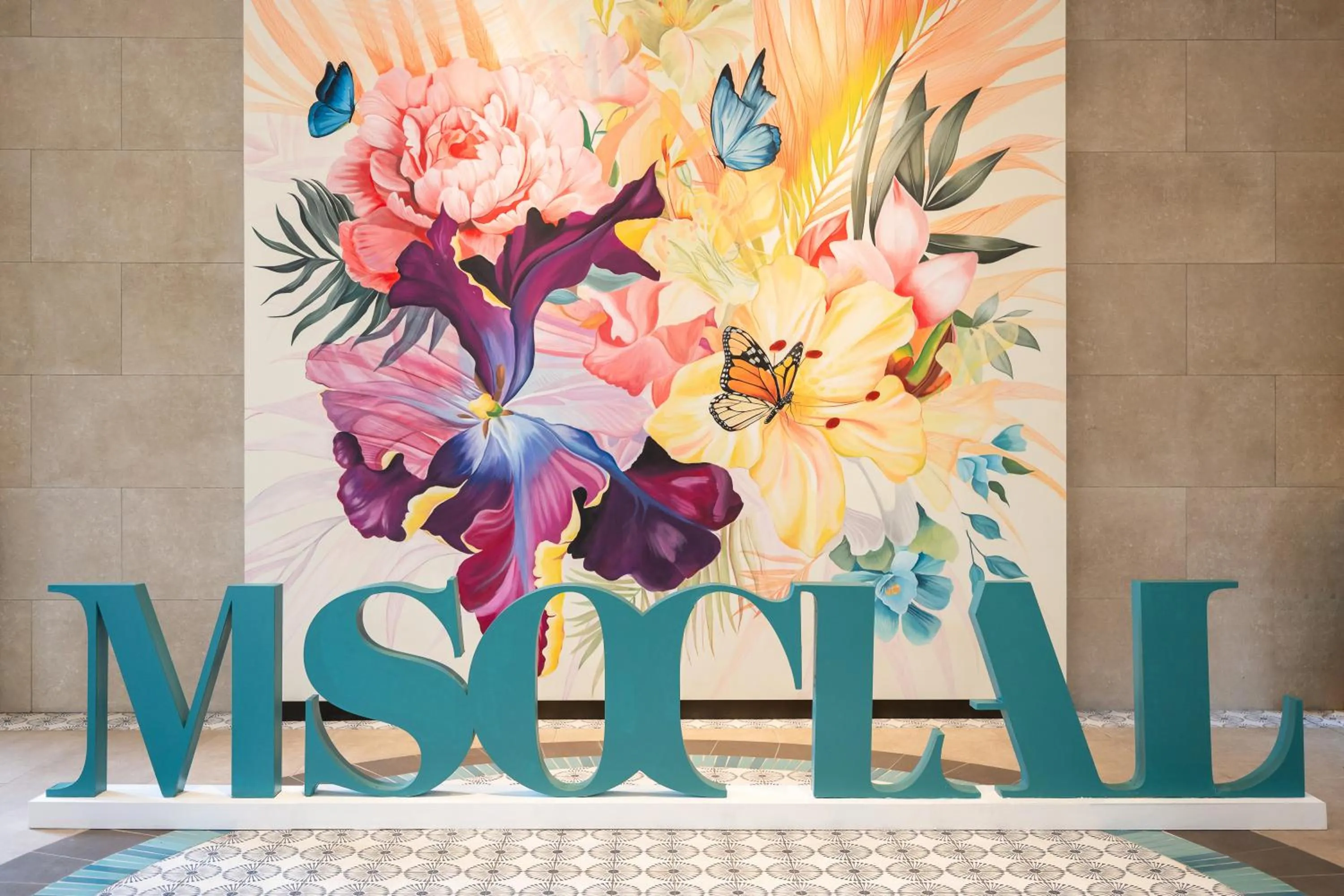 Decorative detail in M Social Hotel Phuket