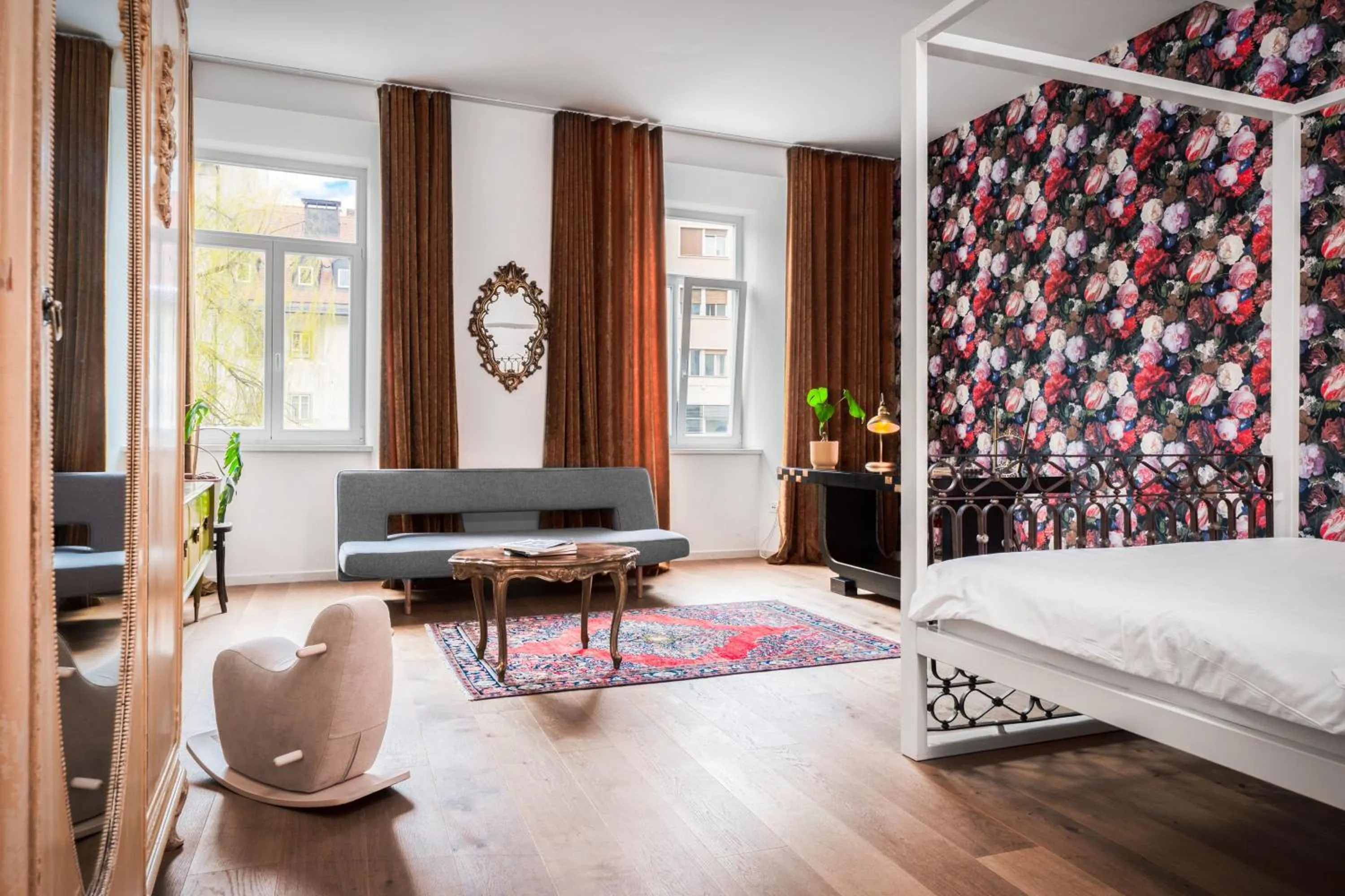 Living room, Bed in Tromostovje apartments