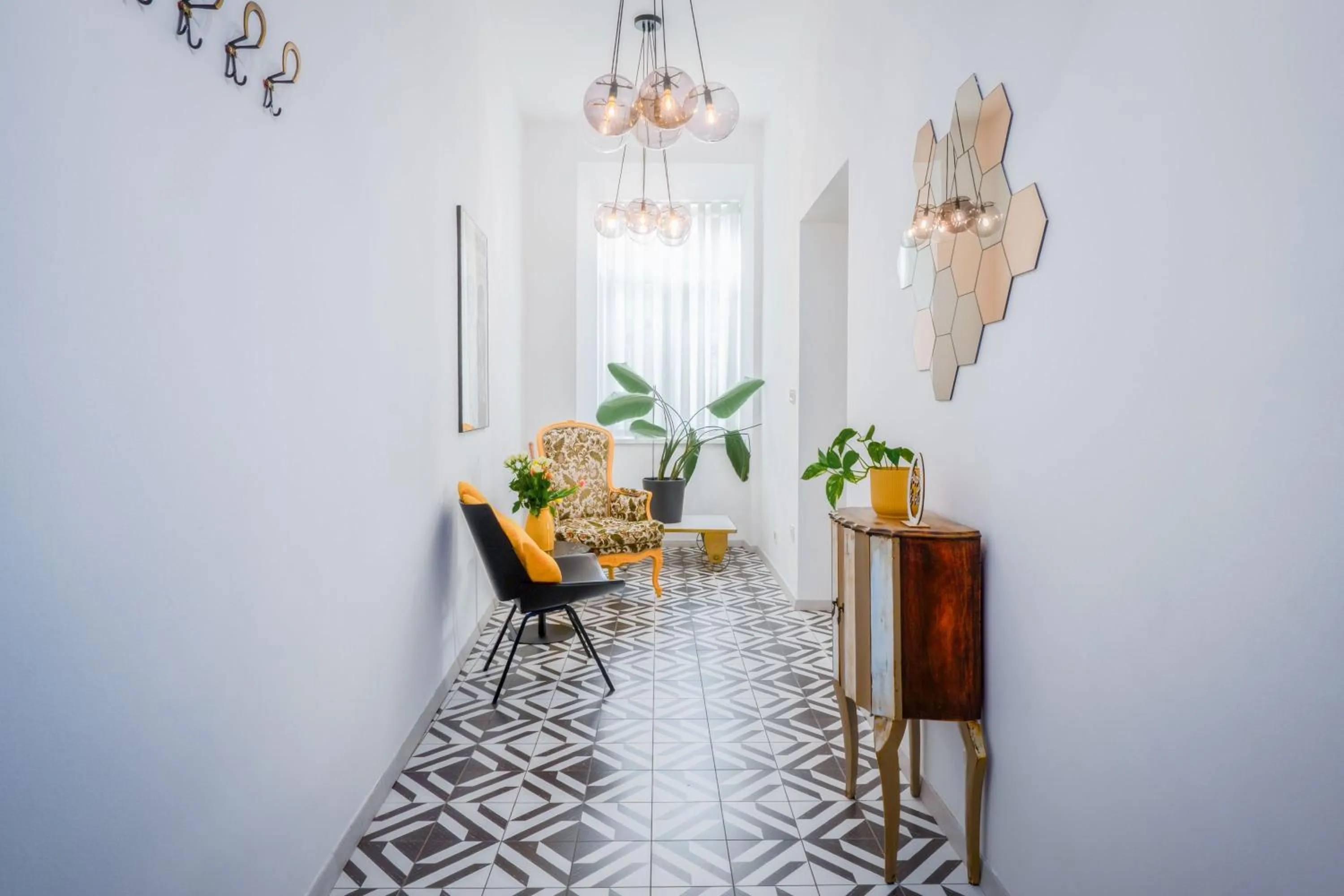 Seating area in Tromostovje apartments