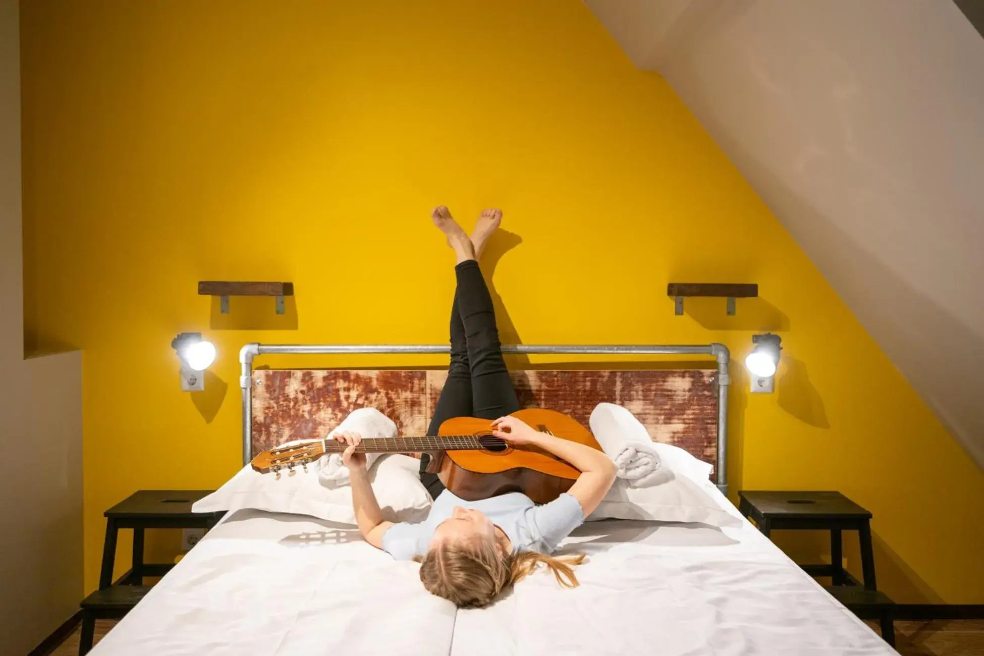 Bed in Wombat's City Hostel Vienna Naschmarkt Bed in Wombat's City Hostel Vienna Naschmarkt