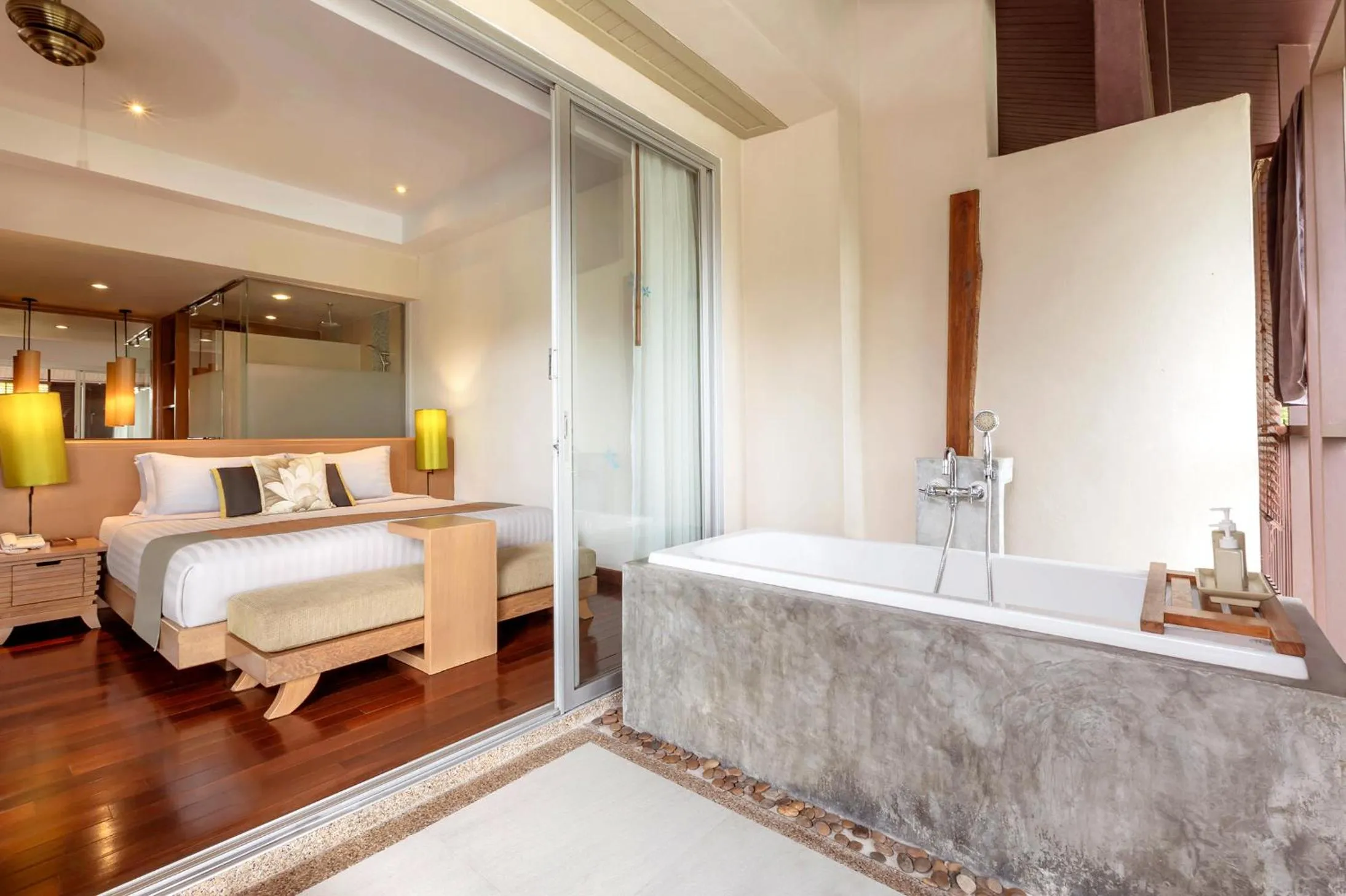 Bed in Pakasai Resort