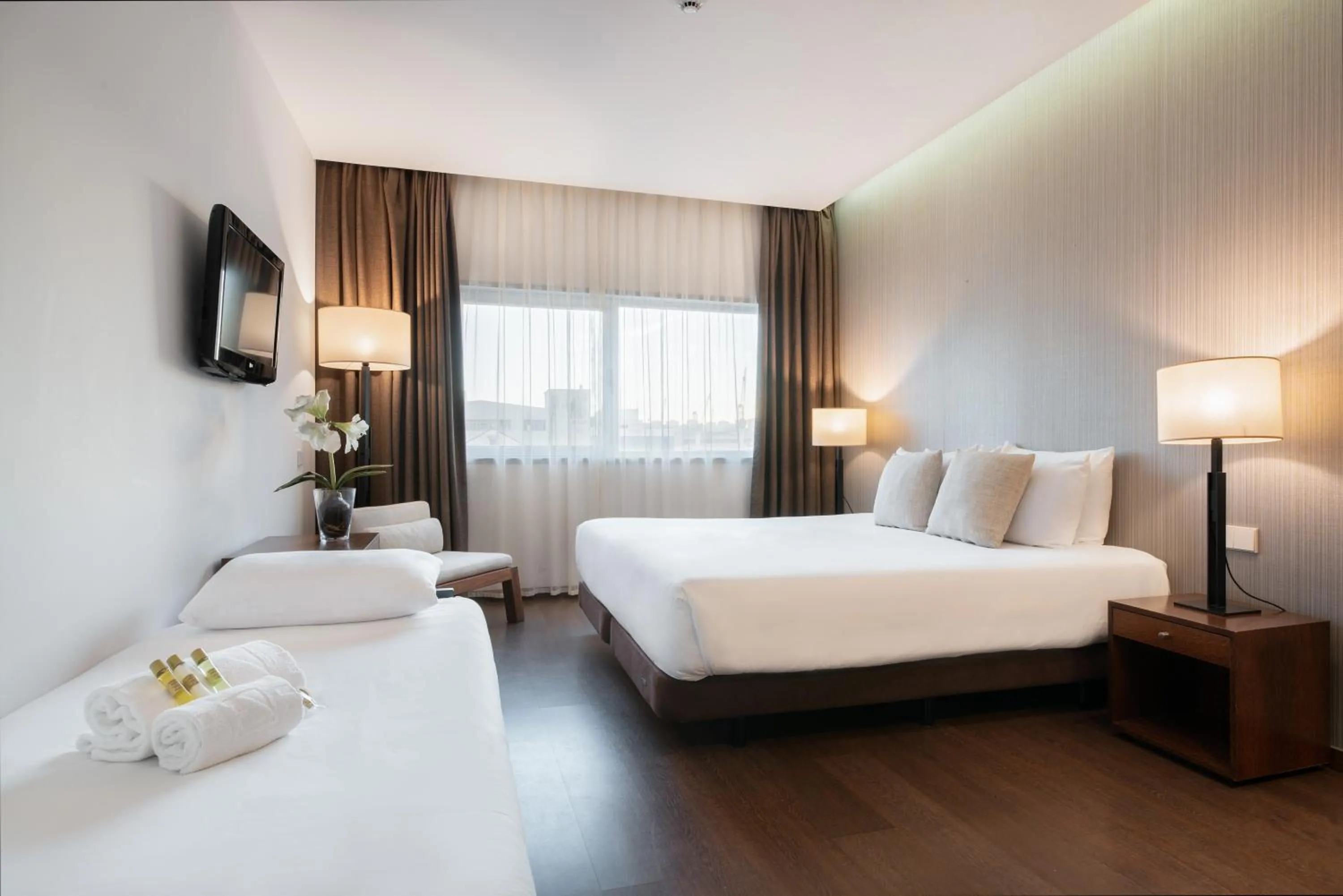 Bed in Eurostars Mar de Vigo