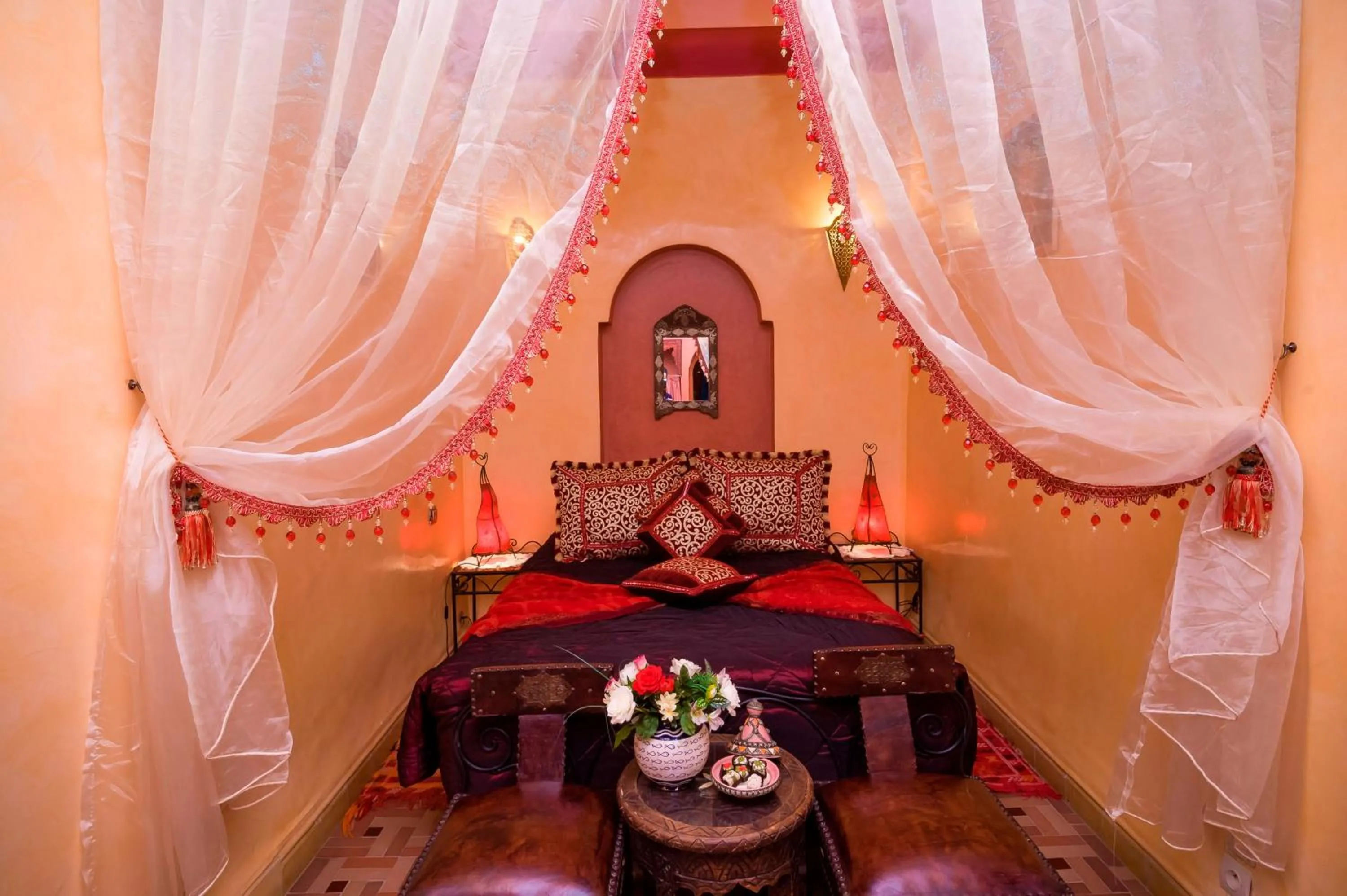 Bed in Riad bleu du Sud