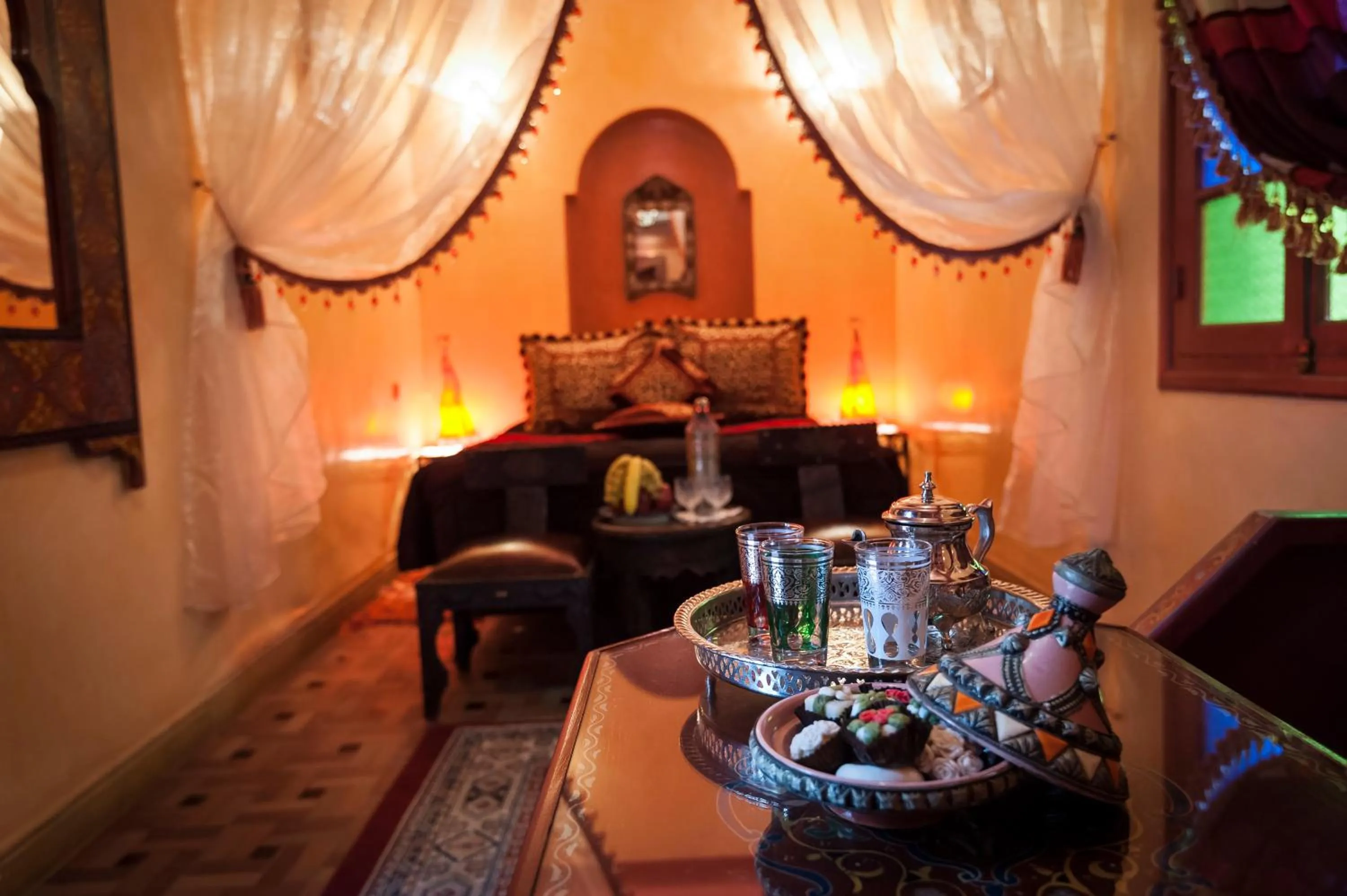 Bedroom in Riad bleu du Sud