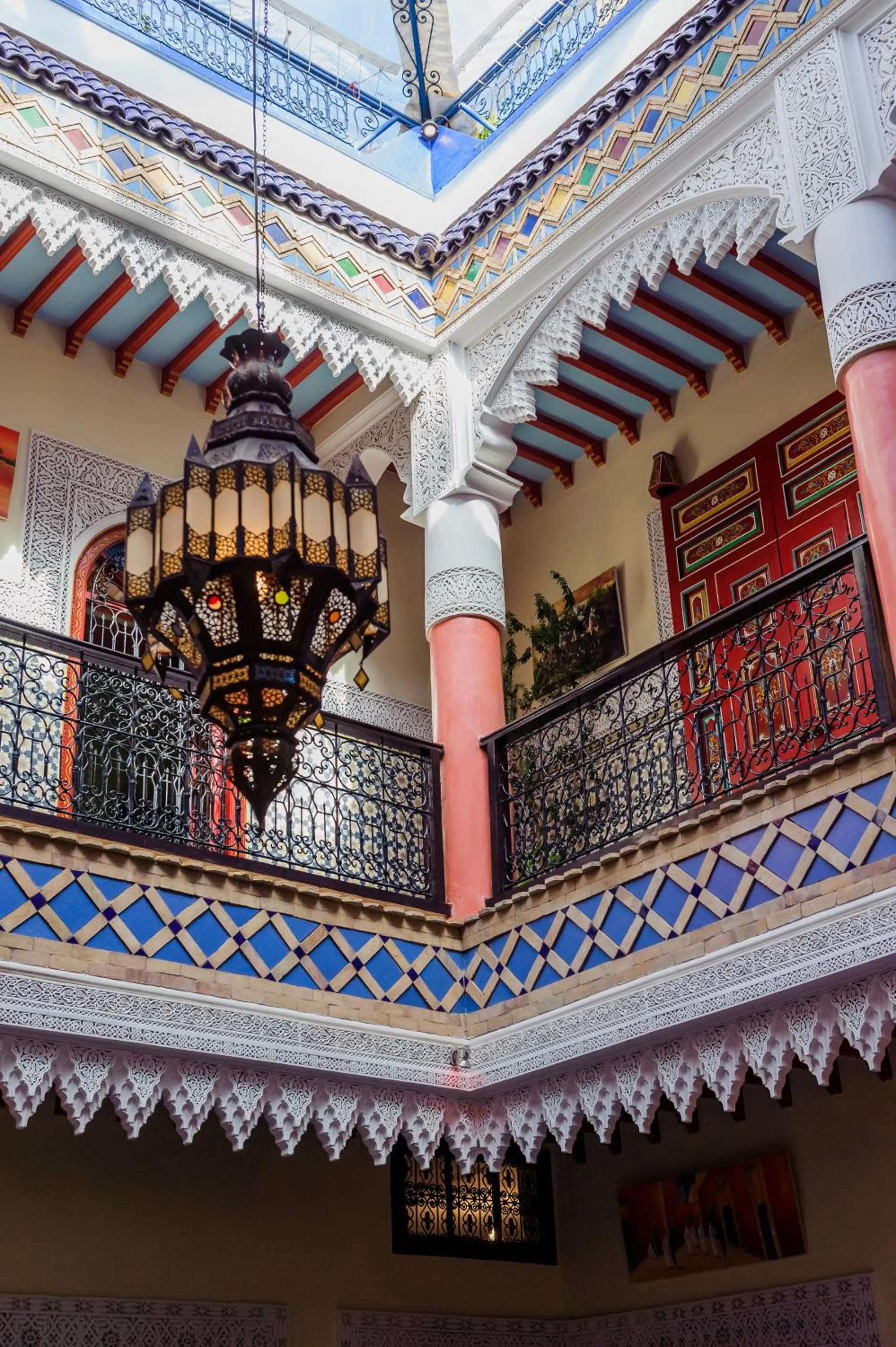 Living room in Riad bleu du Sud