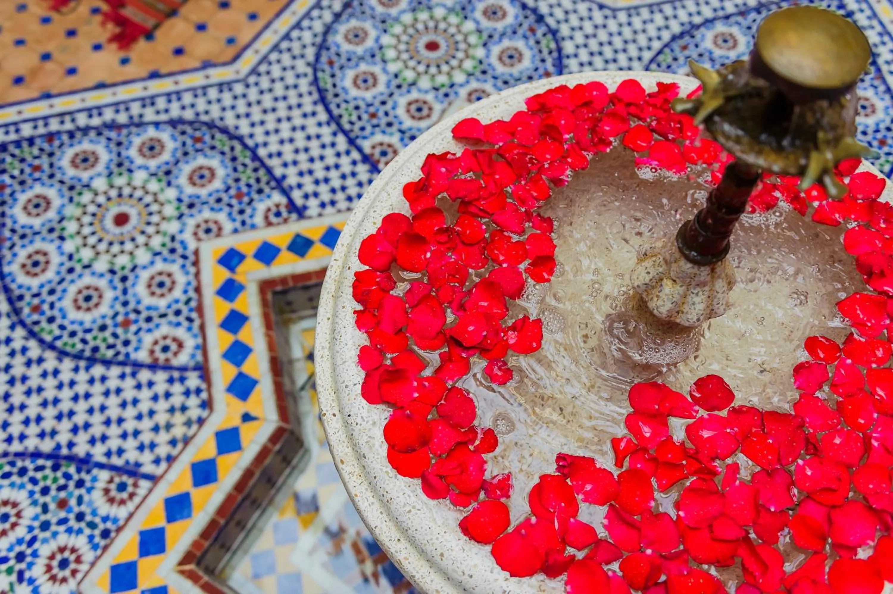 Patio in Riad bleu du Sud