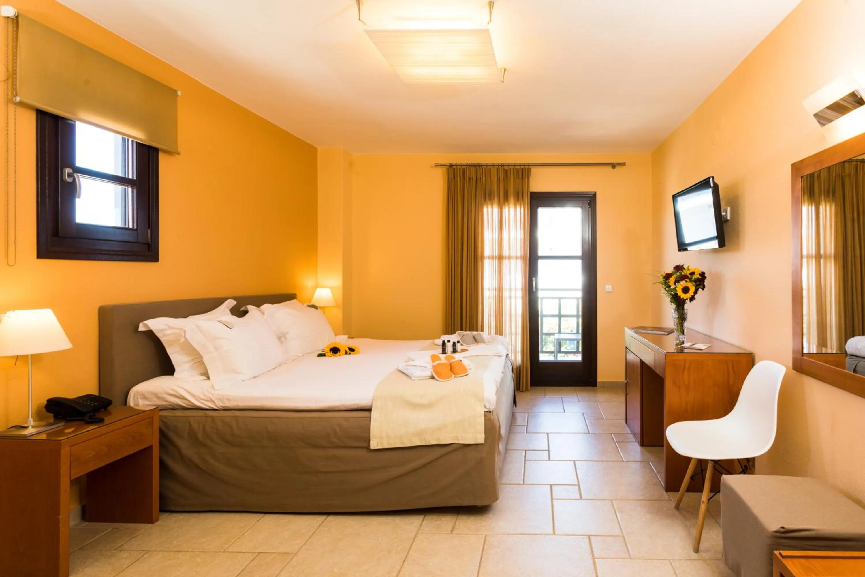 Bed in Helianthus Guesthouse