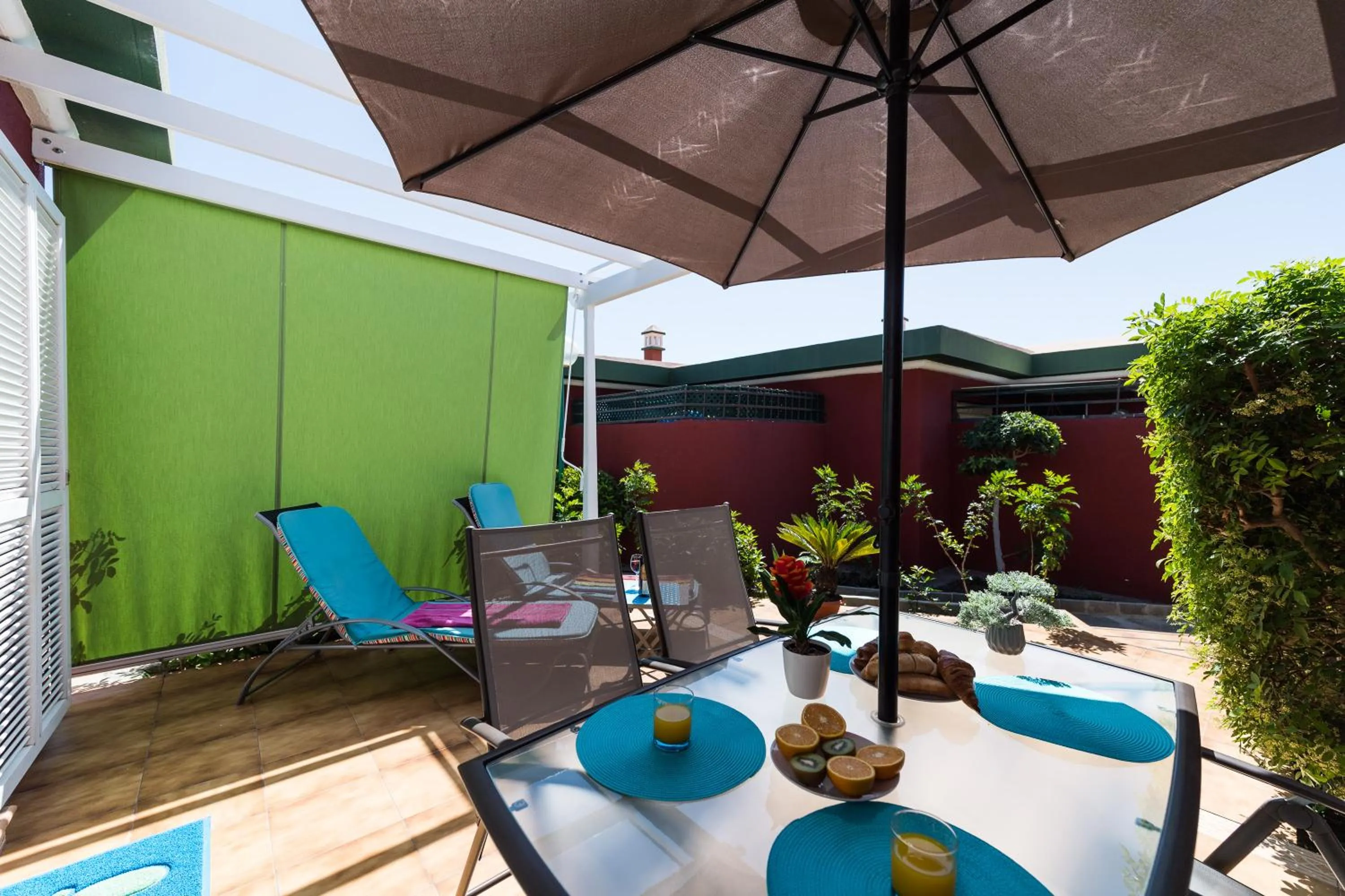 Patio in Bungalow en Maspalomas
