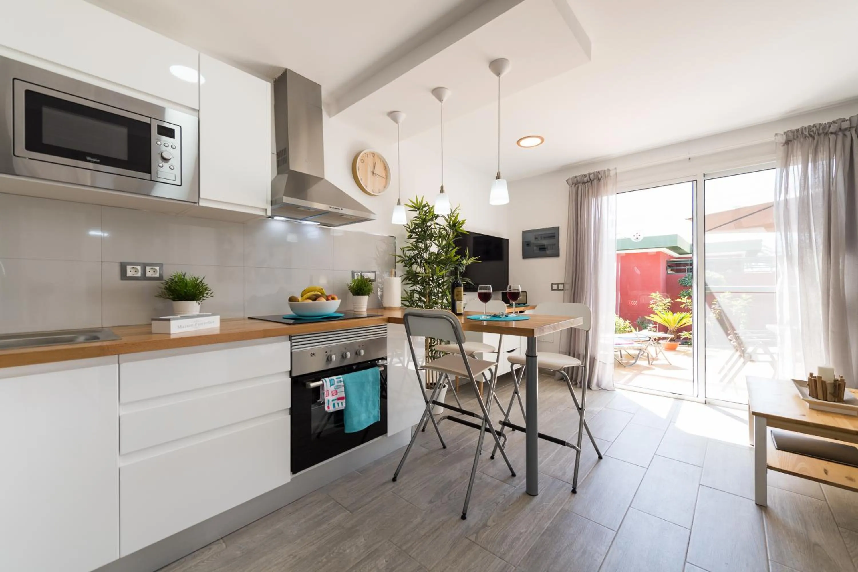 Kitchen or kitchenette in Bungalow en Maspalomas