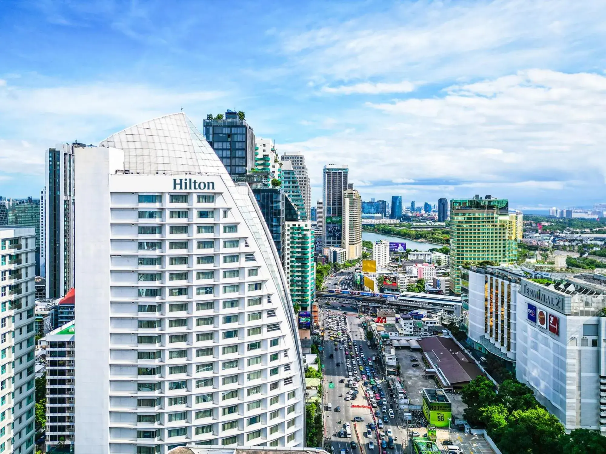 Bird's eye view in Hilton Bangkok Grande Asoke Bird's eye view in Hilton Bangkok Grande Asoke