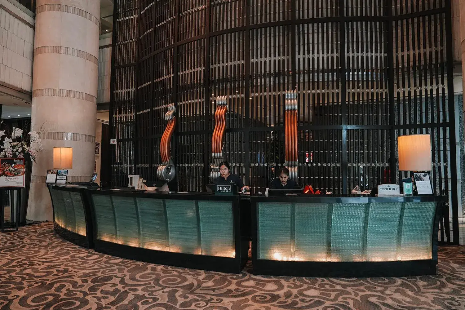 Lobby or reception in Hilton Bangkok Grande Asoke Lobby or reception in Hilton Bangkok Grande Asoke