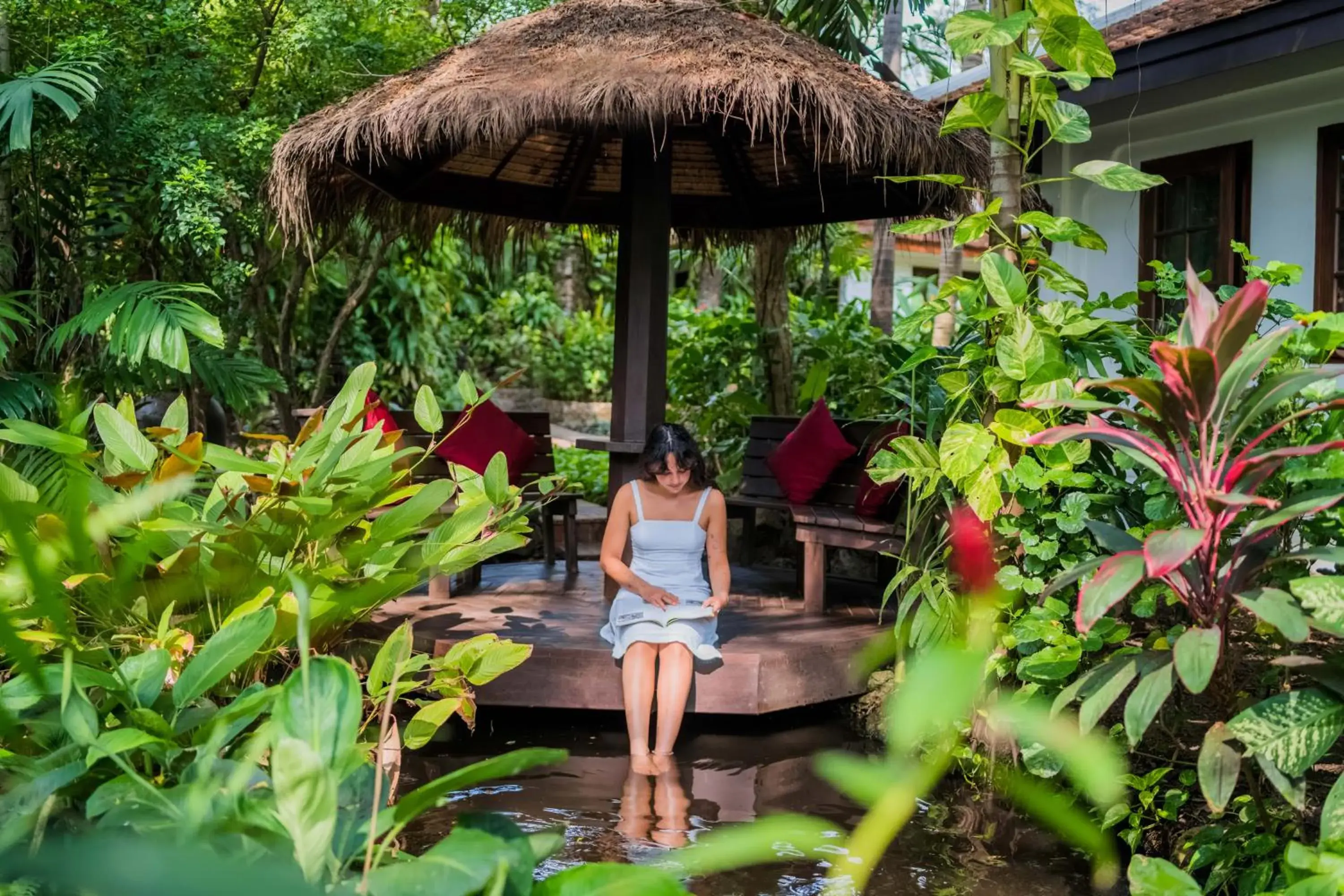Garden view in Anavana Beach Resort Garden view in Anavana Beach Resort