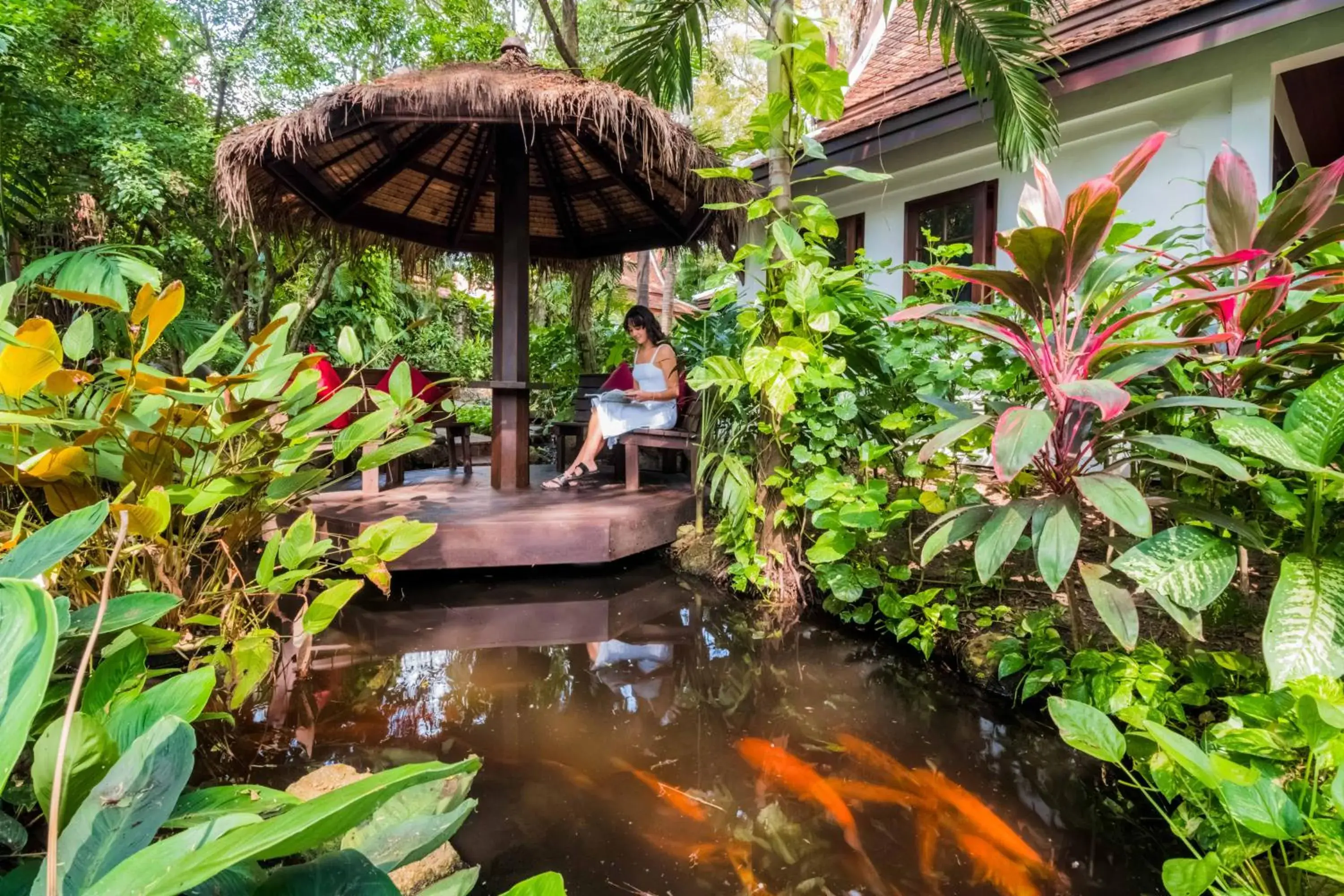 Garden view in Anavana Beach Resort Garden view in Anavana Beach Resort