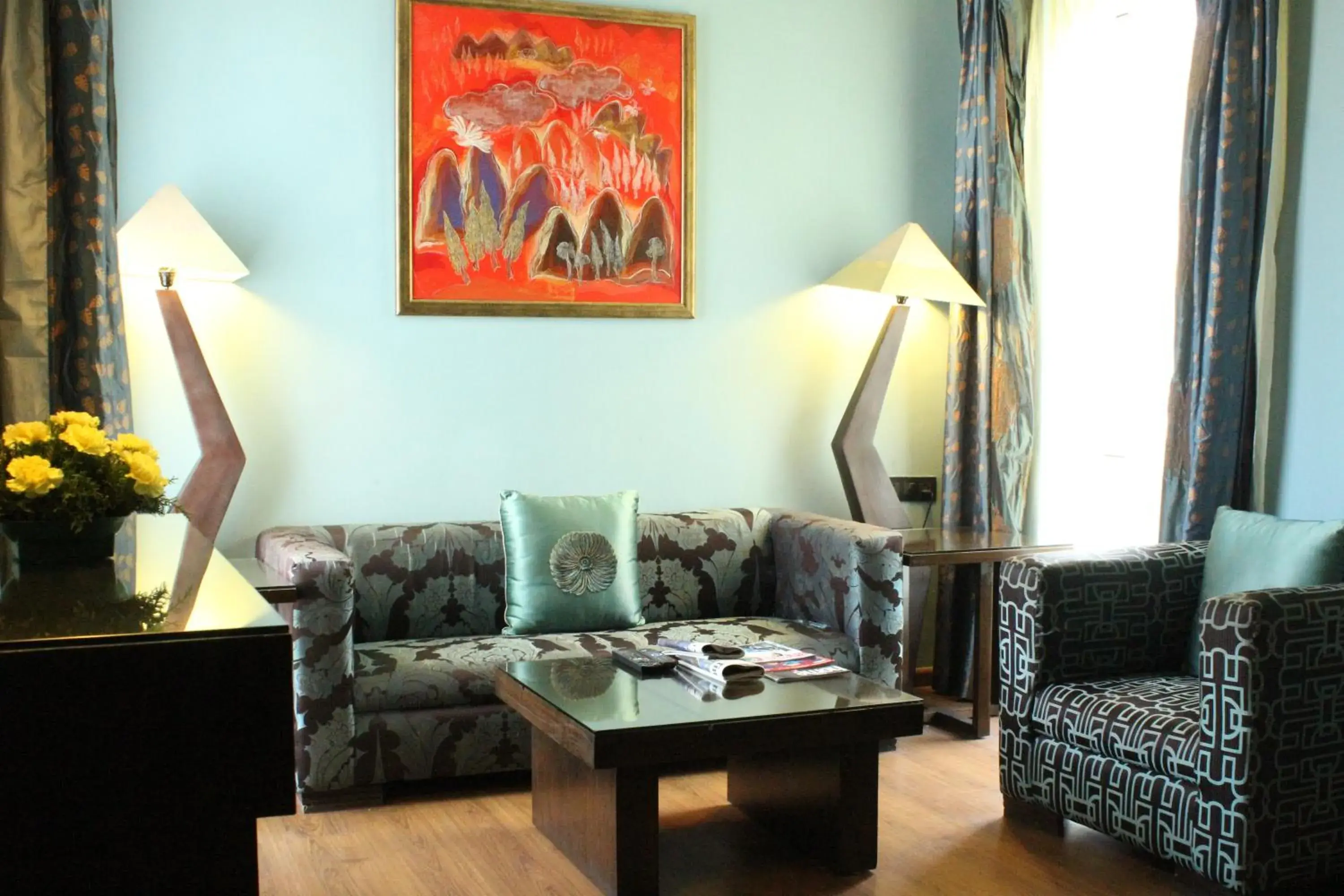 Living room in juSTa MG Road Living room in juSTa MG Road