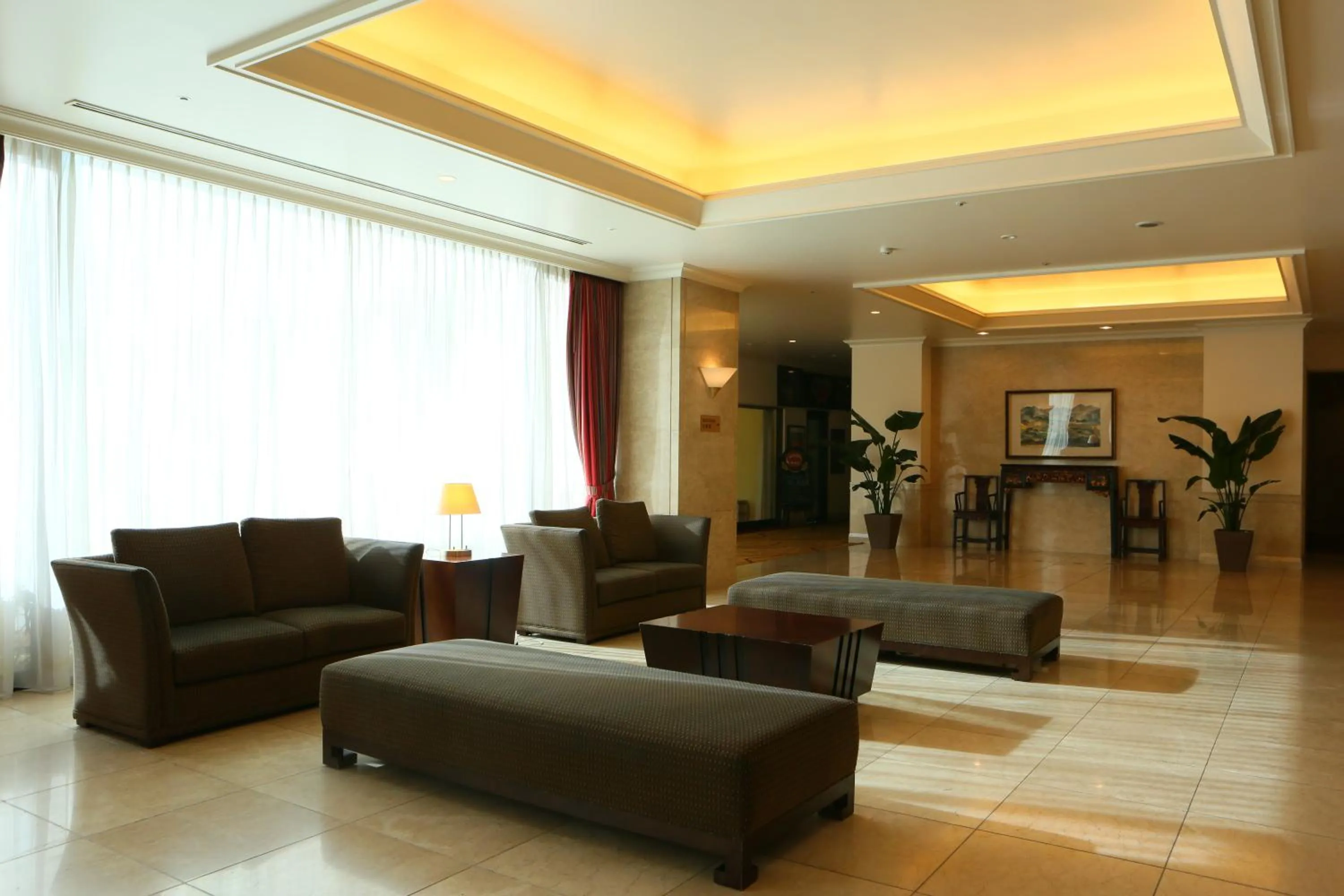 Lobby or reception in International Resort Hotel Yurakujo