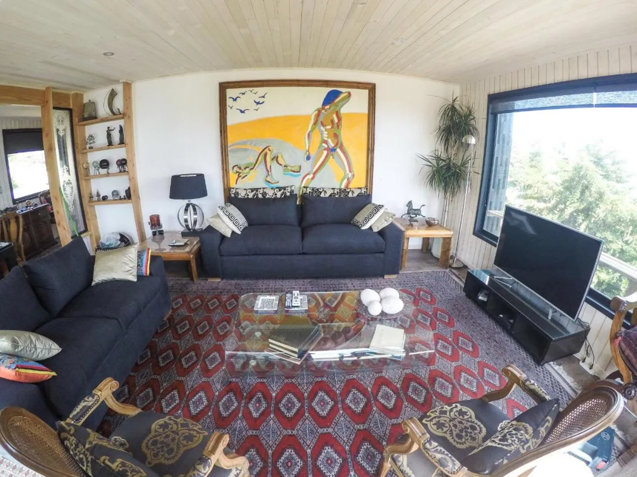 Communal lounge/ TV room in B&B Casa Las Brisas Matanzas