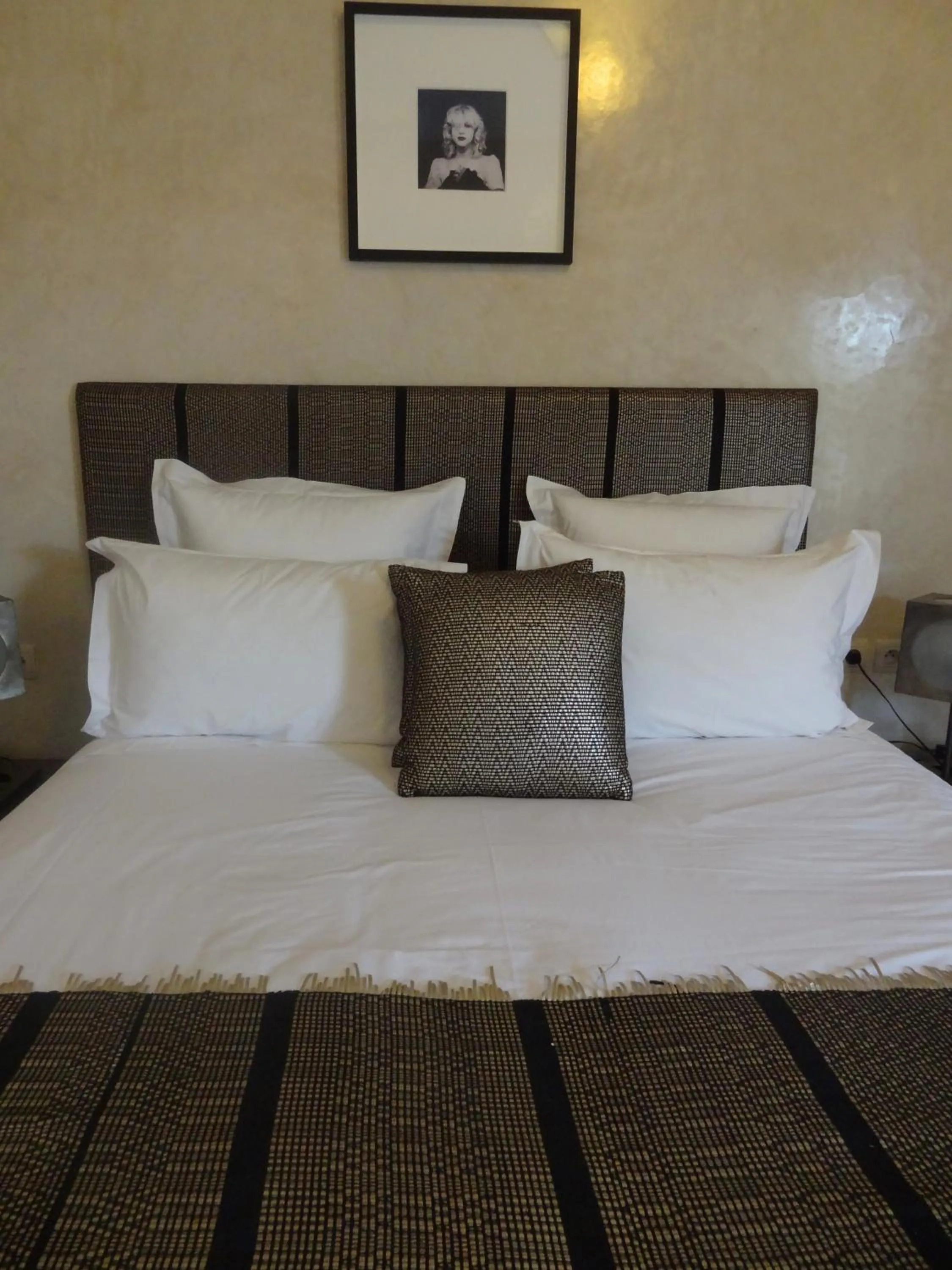 Decorative detail, Bed in Riad Cocoon