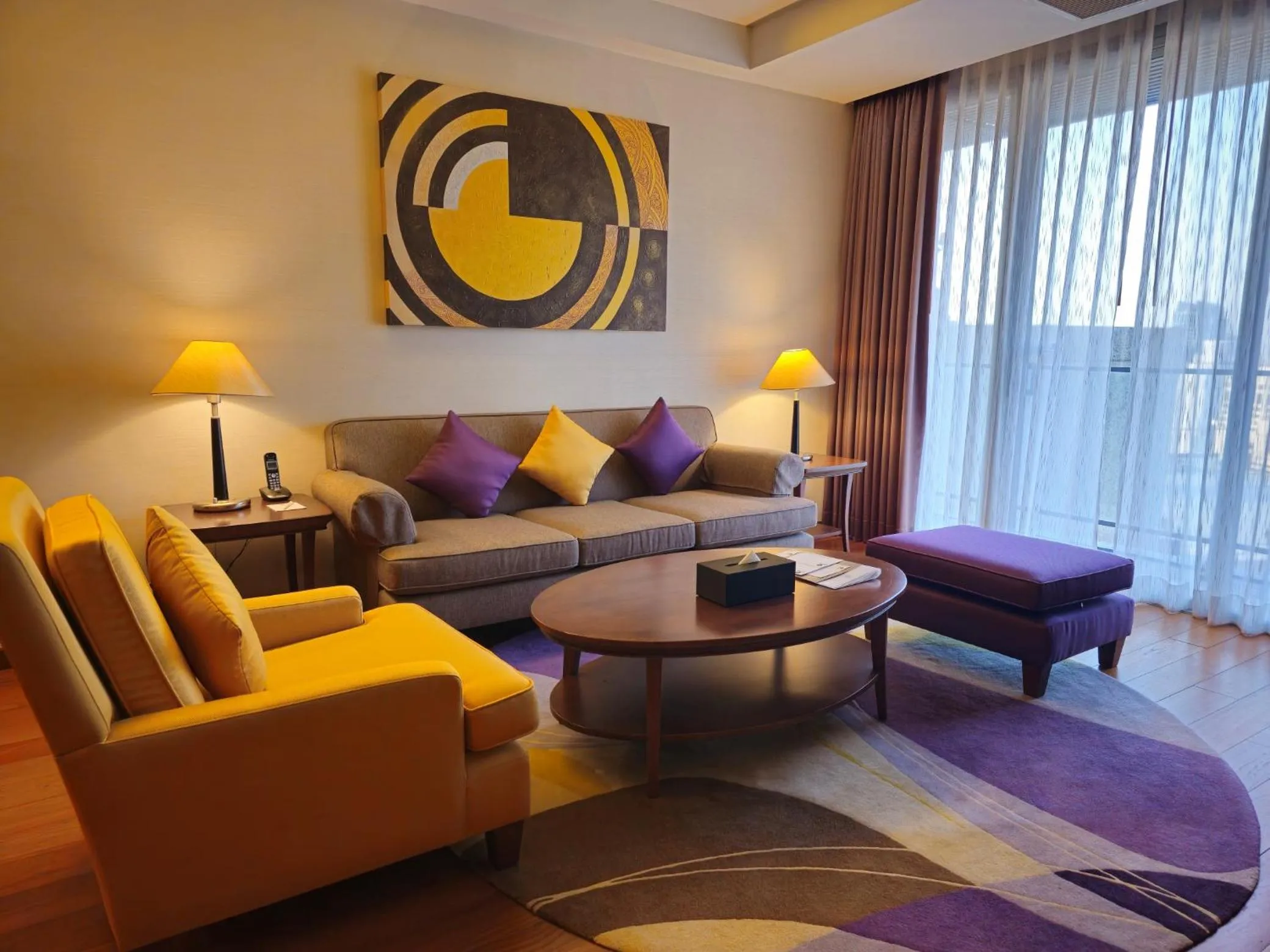 Living room in Column Bangkok Hotel