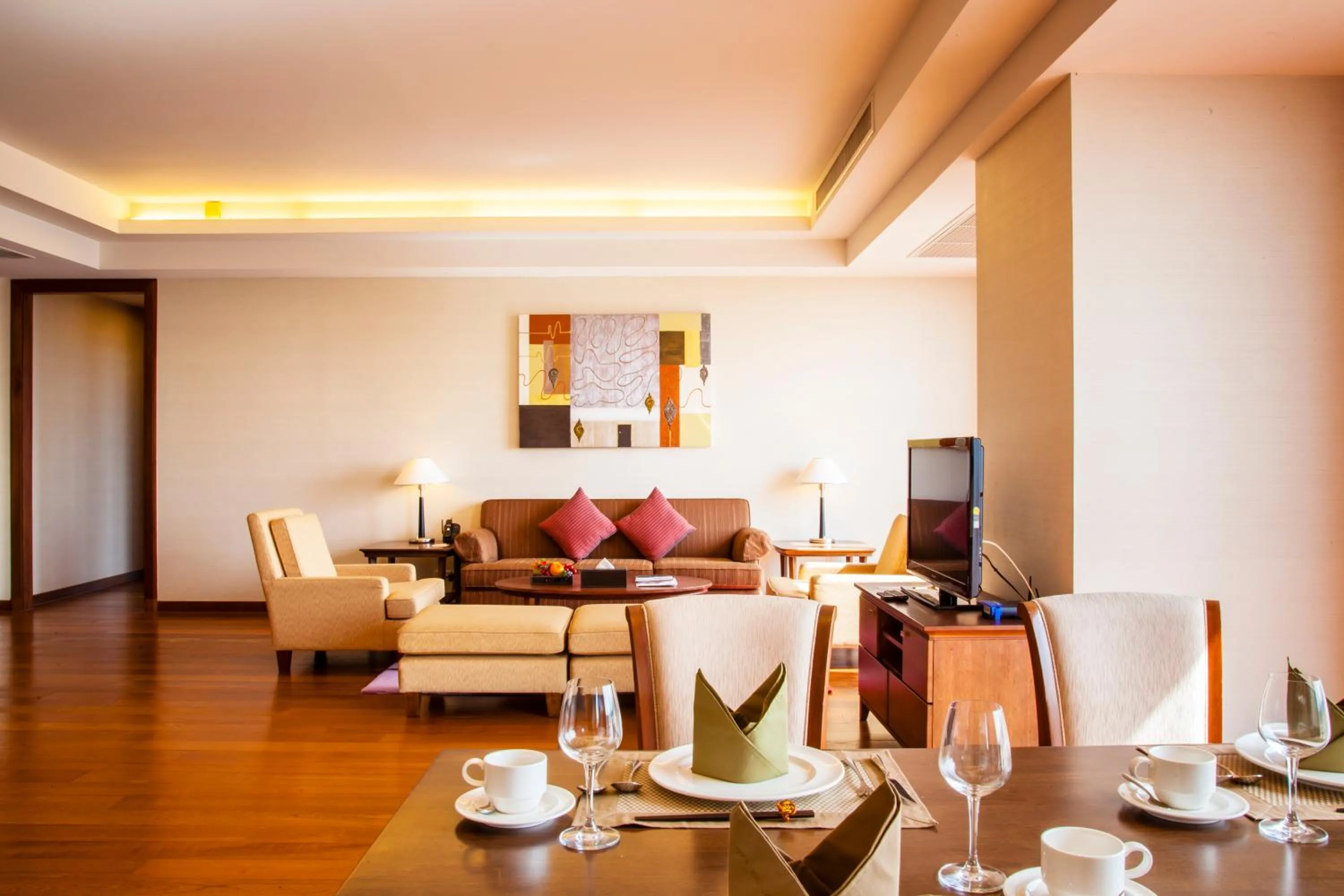 Living room in Column Bangkok Hotel