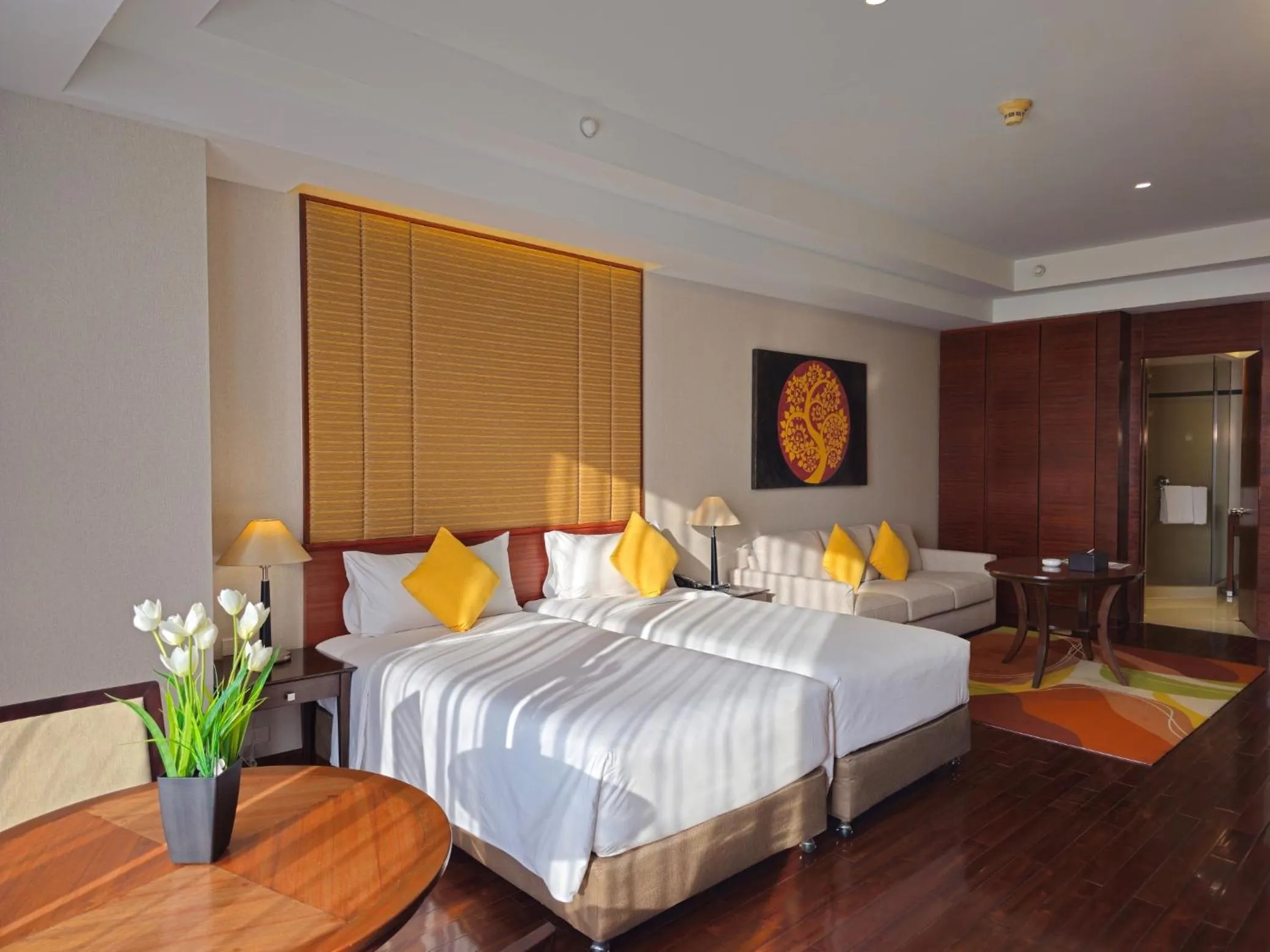 Bed in Column Bangkok Hotel