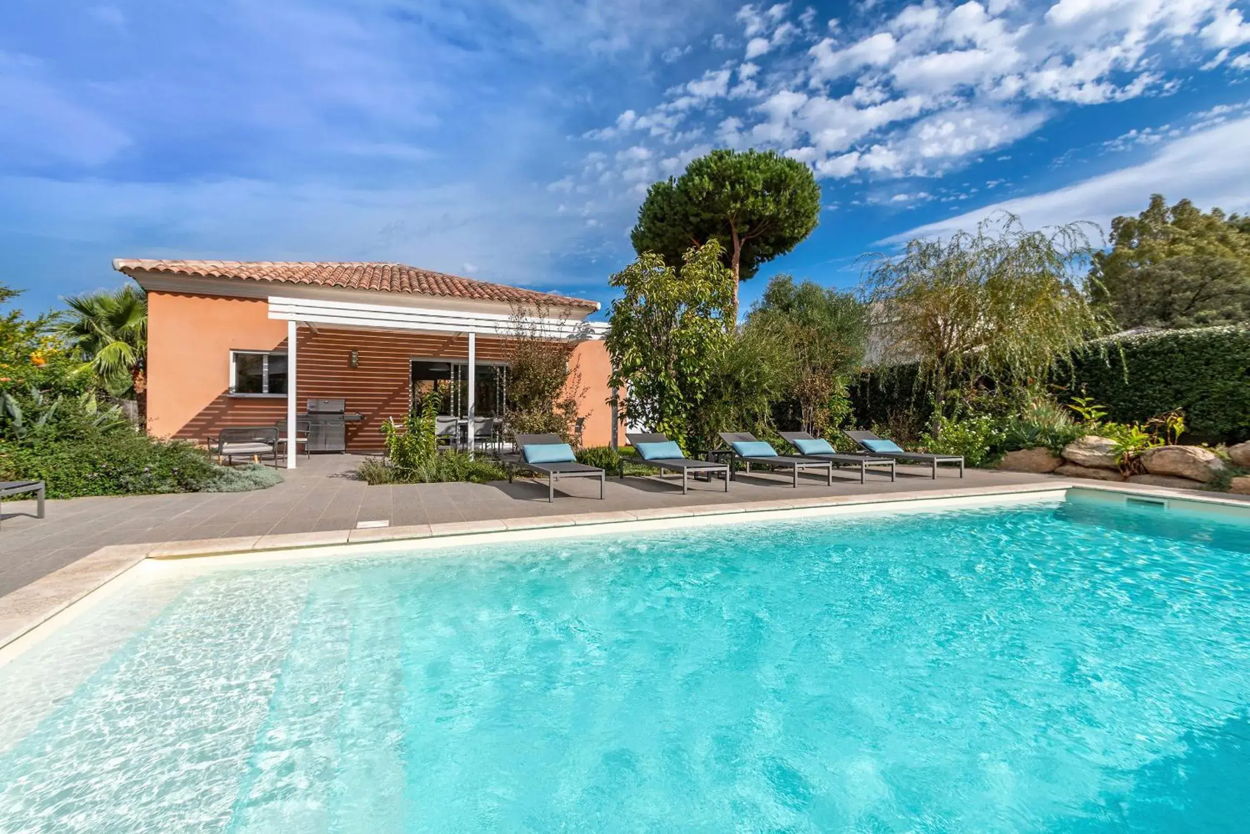 Garden view in Domaine Villas Mandarine Private Pools & Spa Garden view in Domaine Villas Mandarine Private Pools & Spa