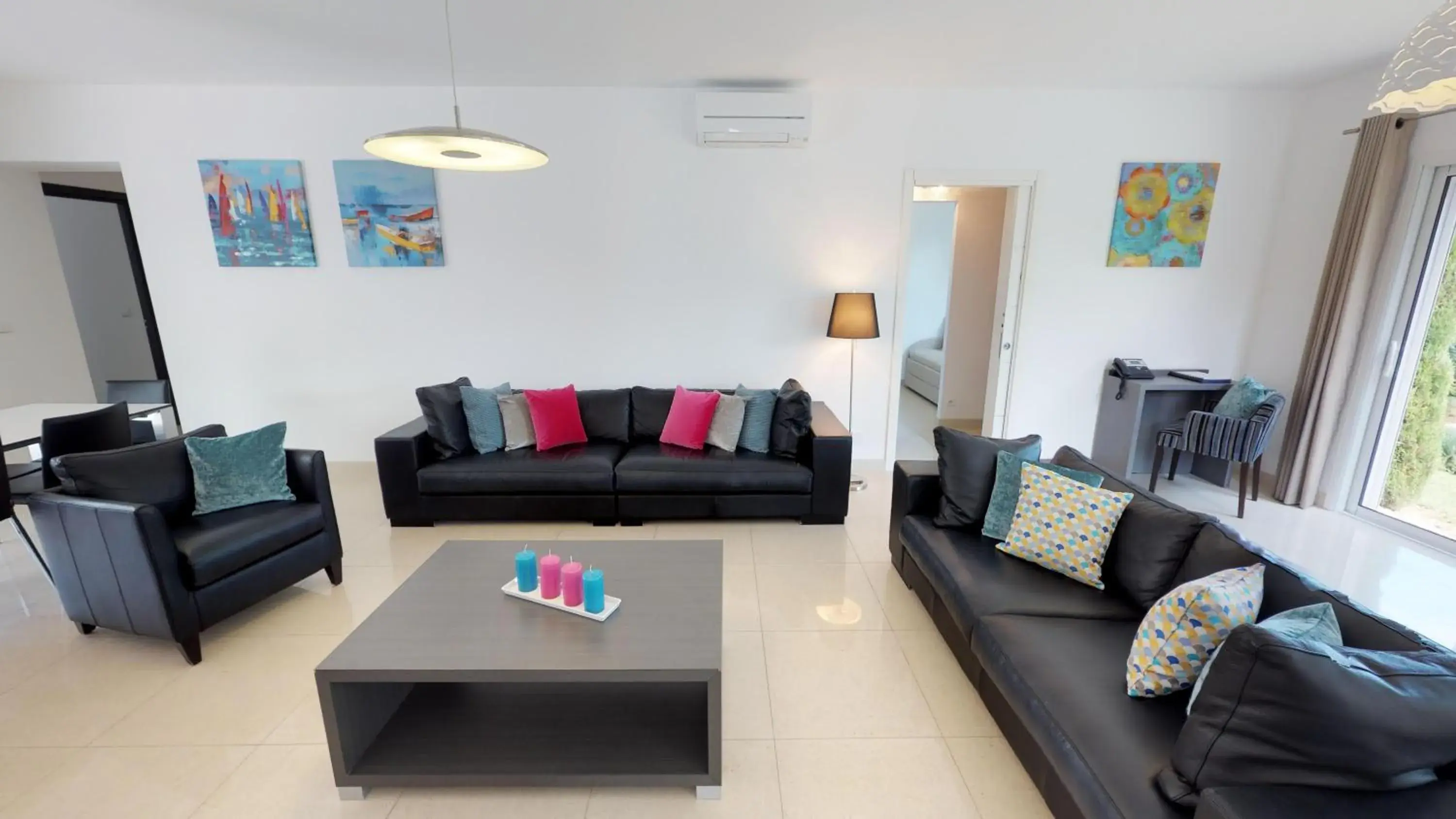 Living room in Domaine Villas Mandarine Private Pools & Spa Living room in Domaine Villas Mandarine Private Pools & Spa