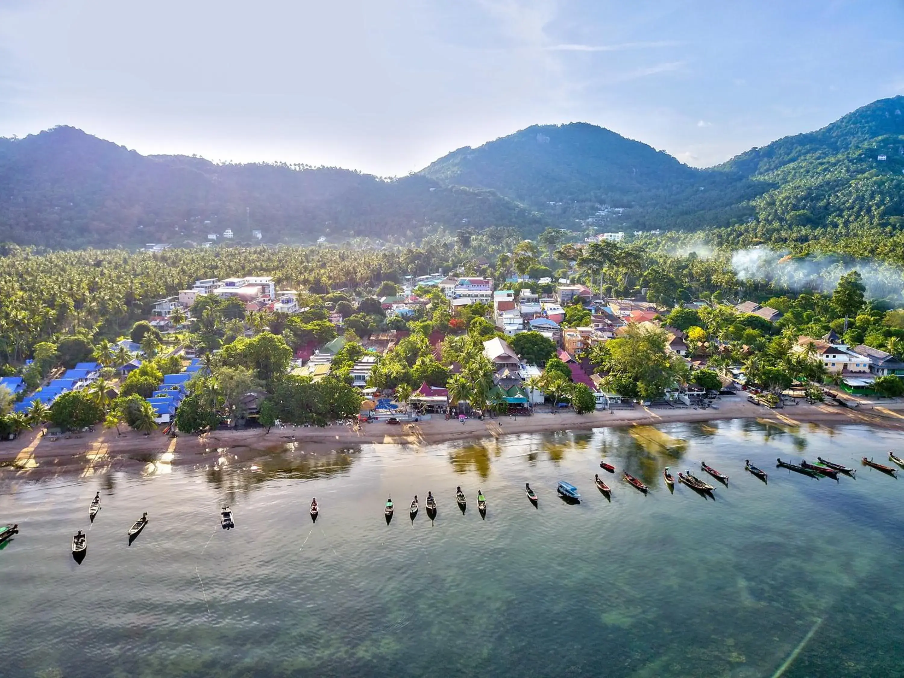 Bird's eye view in Sairee Hut Resort Koh Tao Bird's eye view in Sairee Hut Resort Koh Tao