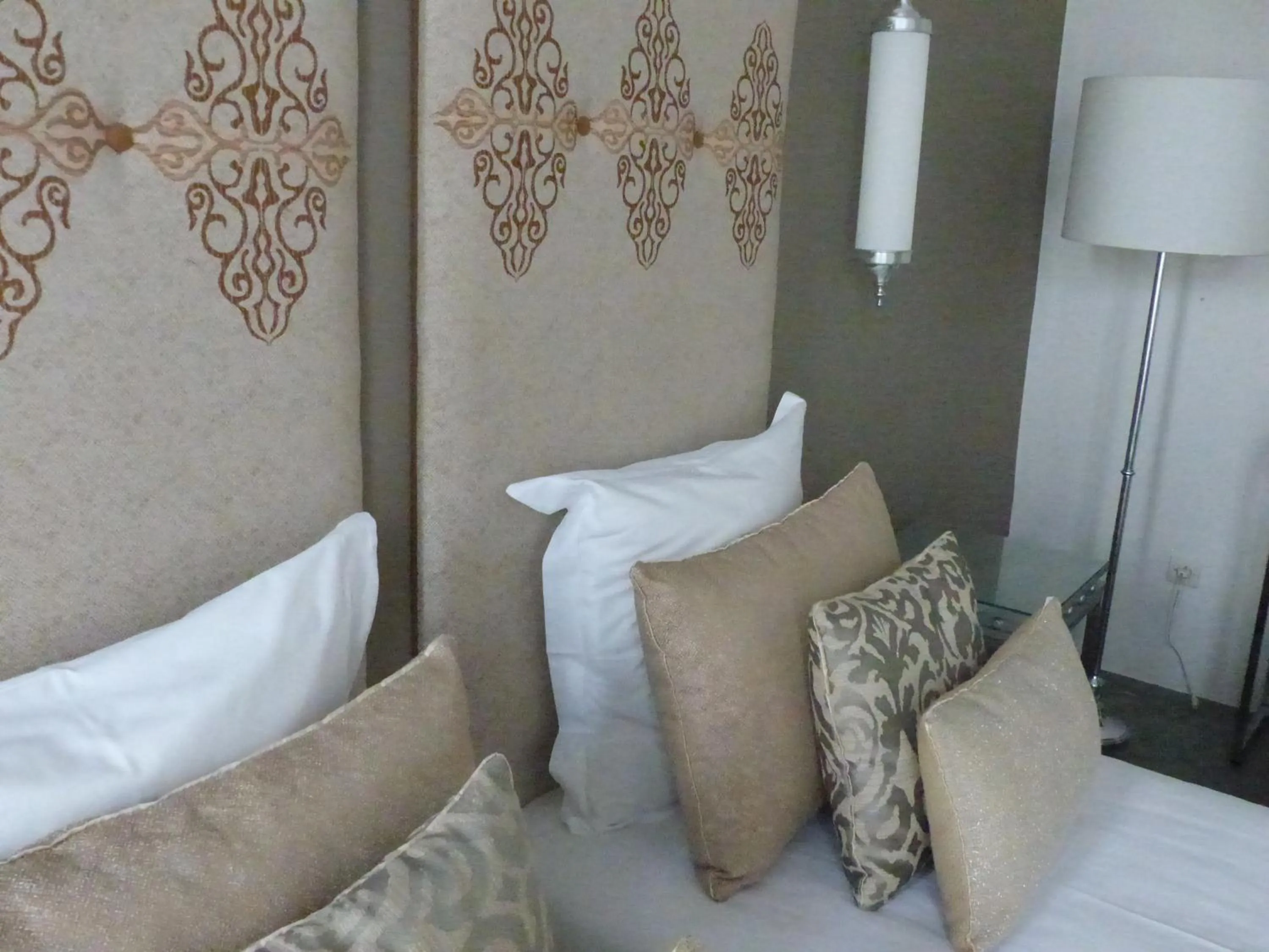 Decorative detail, Bed in Riad Tchina