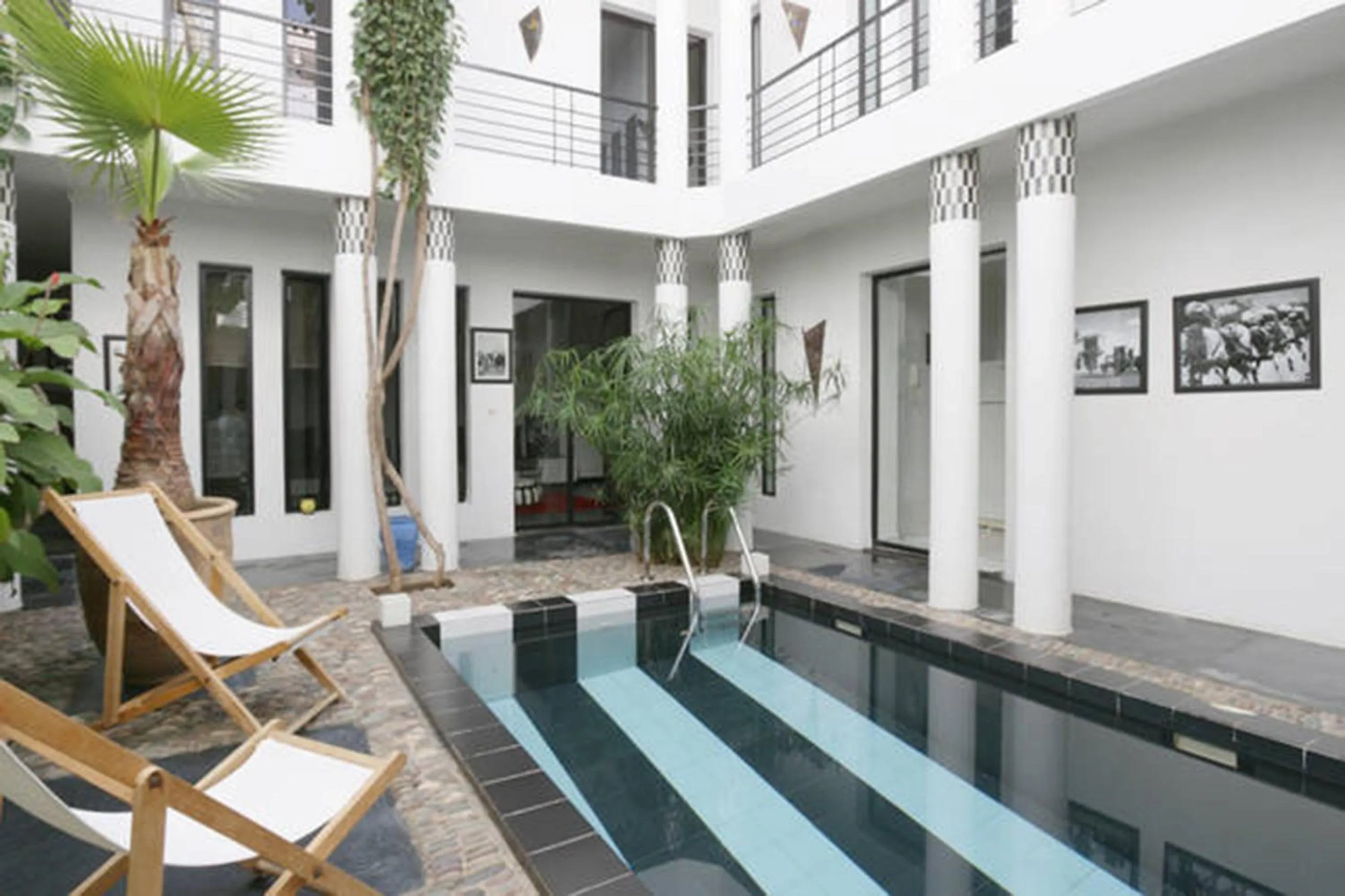 Pool view in Riad Tchina