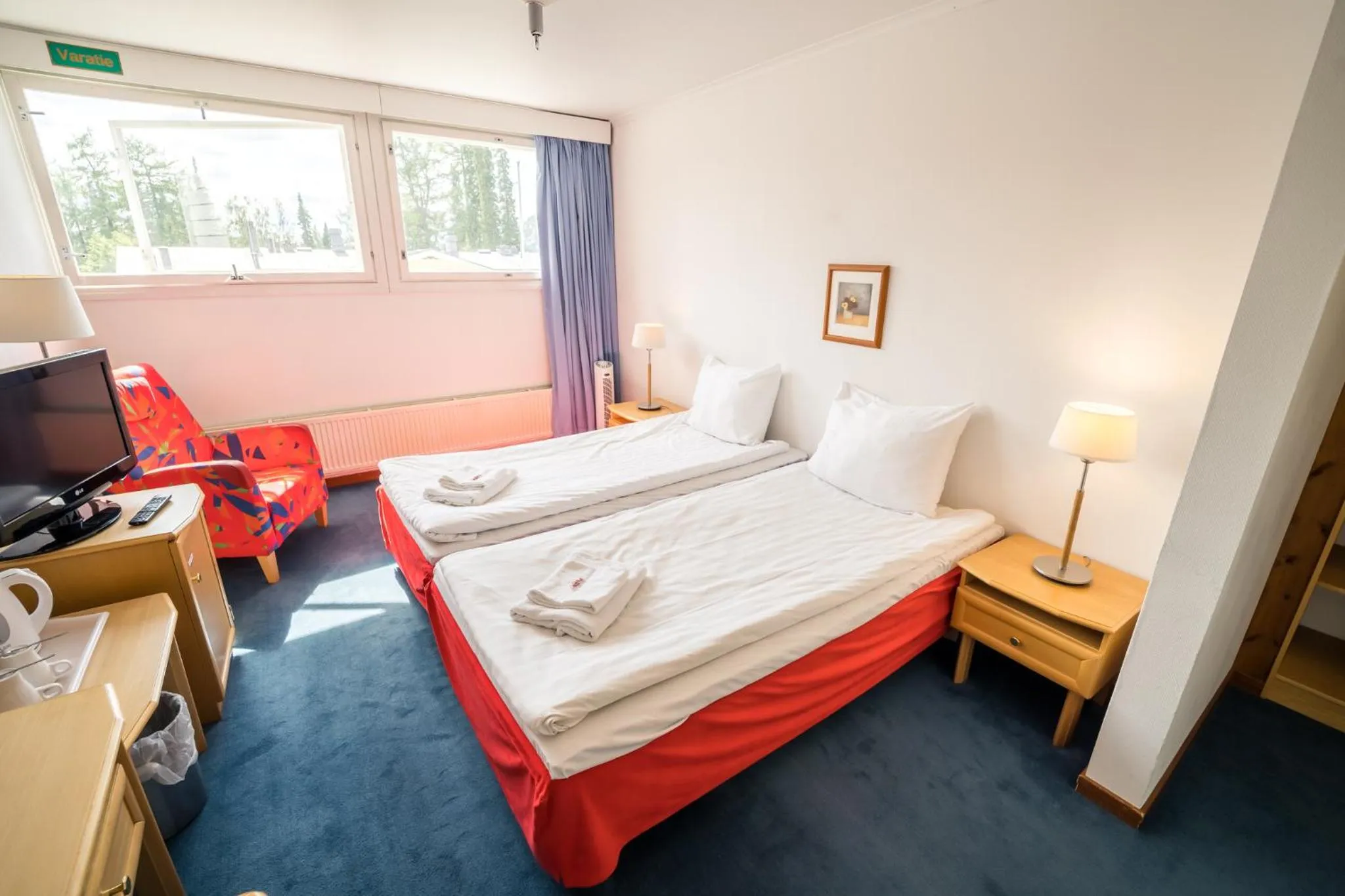 Bed in Karolineburg Manor House Hotel