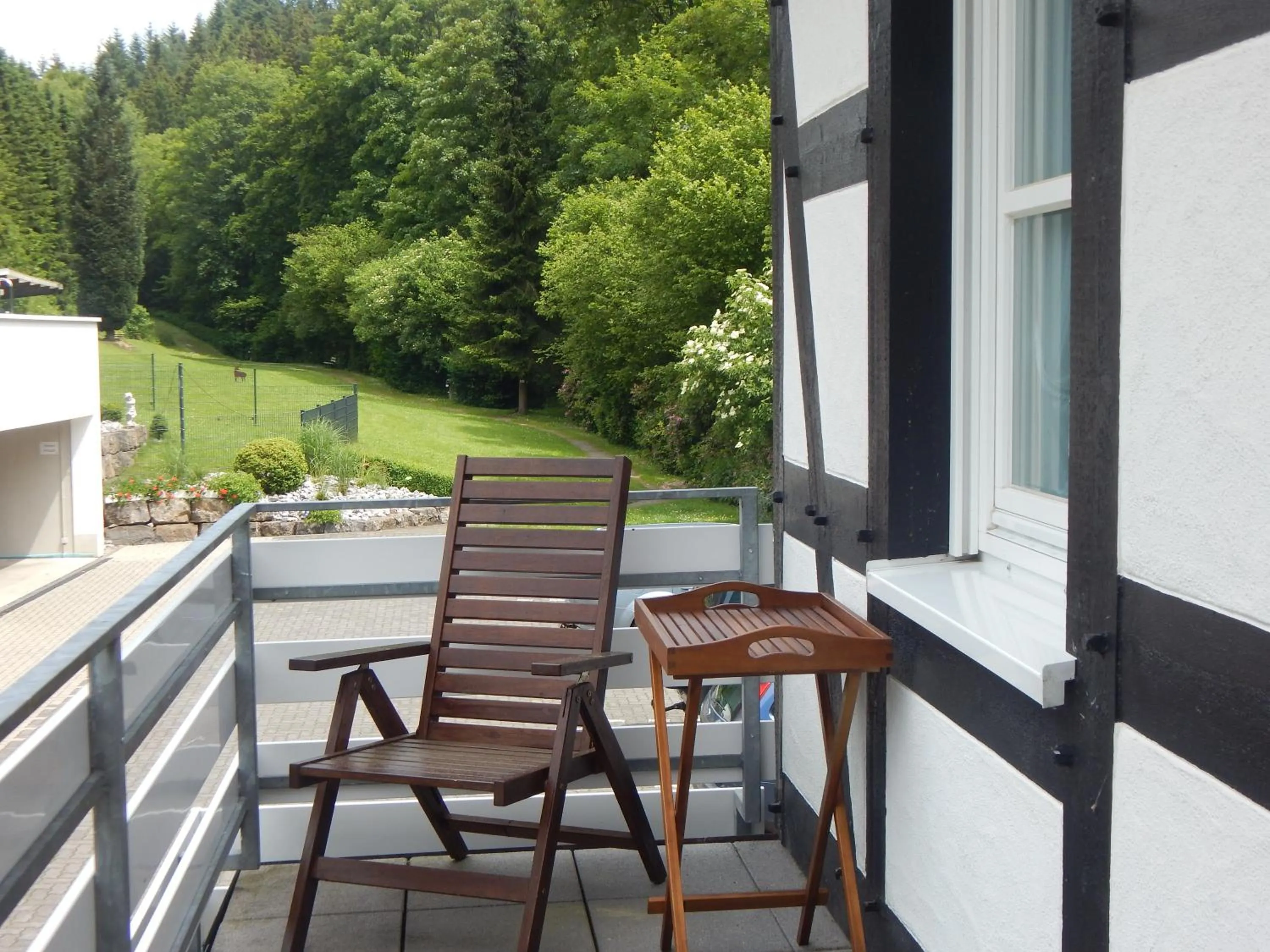 Garden view in Hotel & Gasthof Hubertushöhe - Ihr Hotel für Urlaub mit Hund