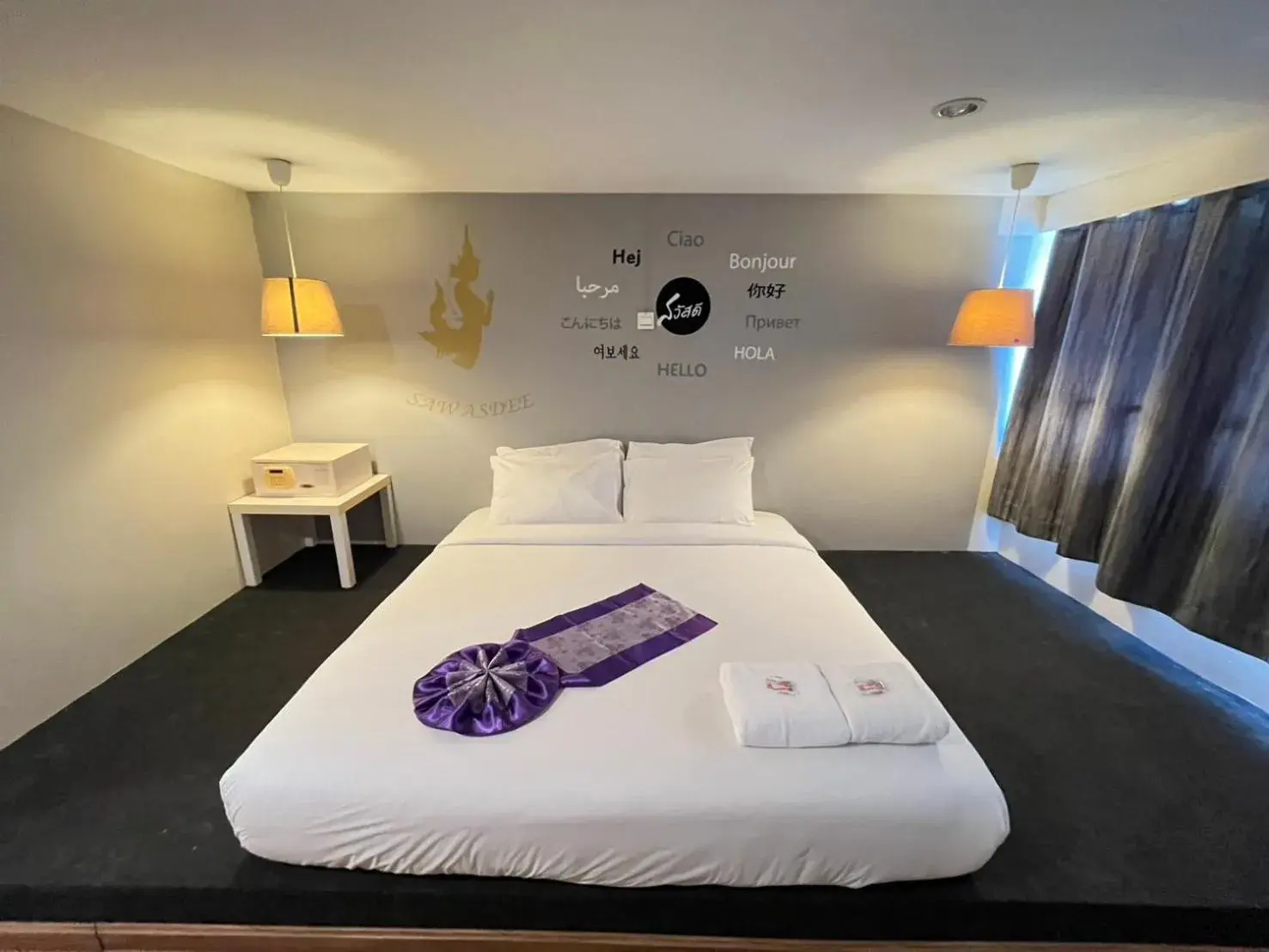 Bed in Sawasdee Siam Pattaya Hotel Bed in Sawasdee Siam Pattaya Hotel