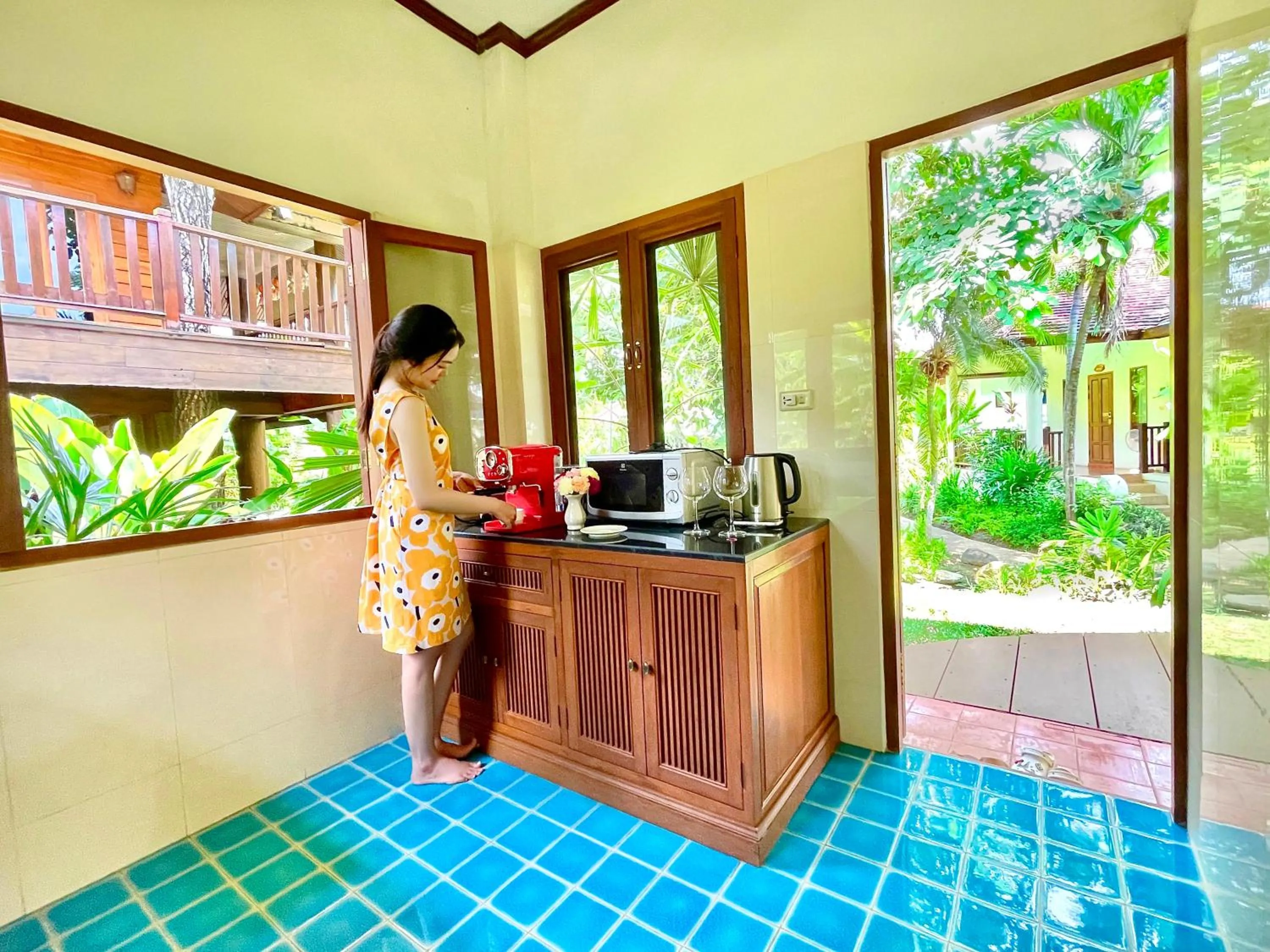 kitchen in Oriental Siam Resort - SHA Extra Plus Certified