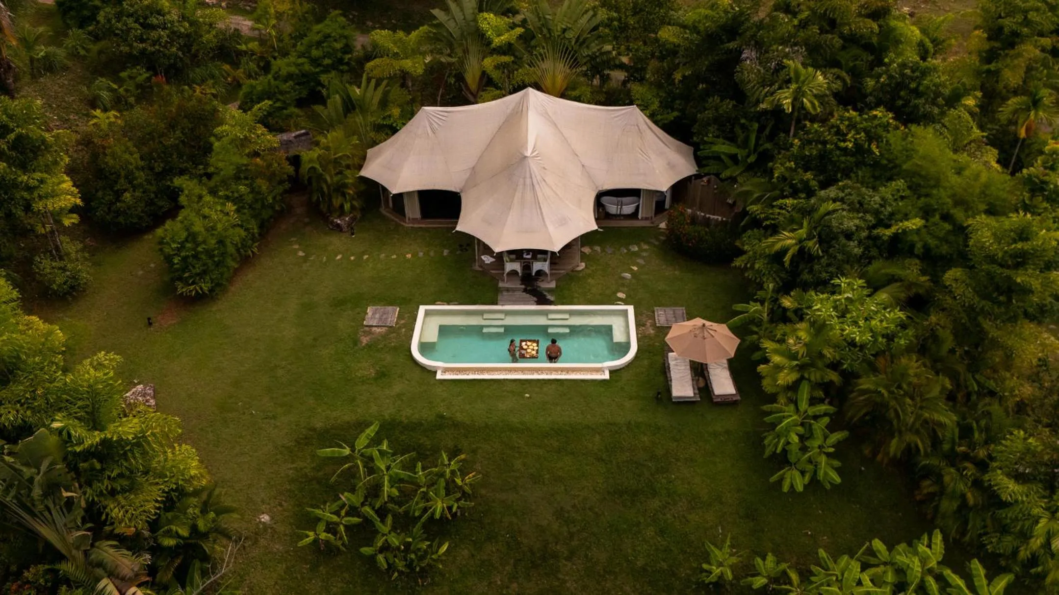 Bird's eye view in 9 Hornbills Tented Camp