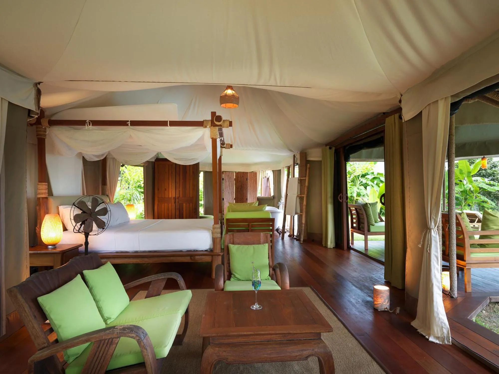 Photo of the whole room, Bed in 9 Hornbills Tented Camp