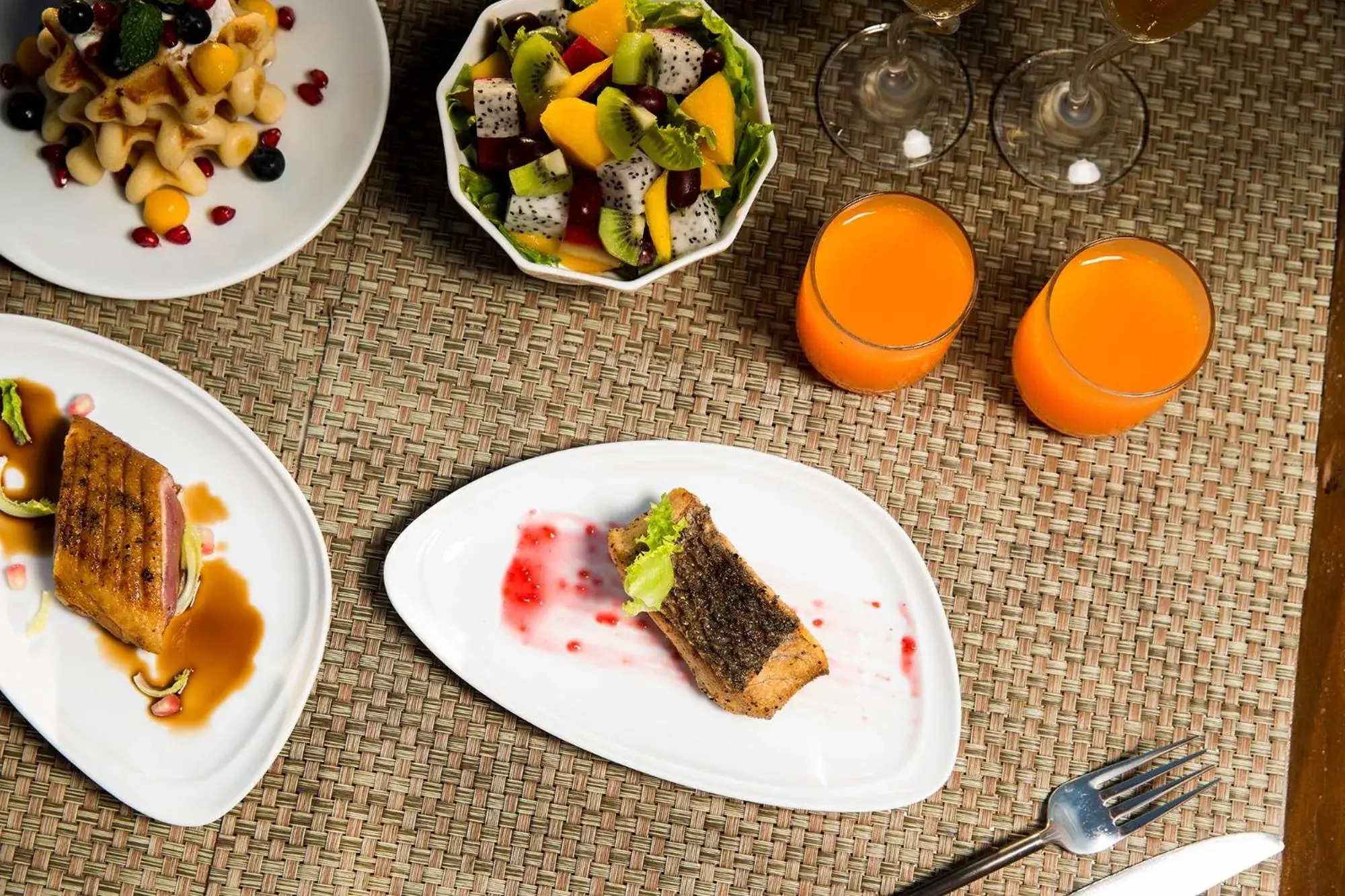 Food and drinks in 9 Hornbills Tented Camp Food and drinks in 9 Hornbills Tented Camp