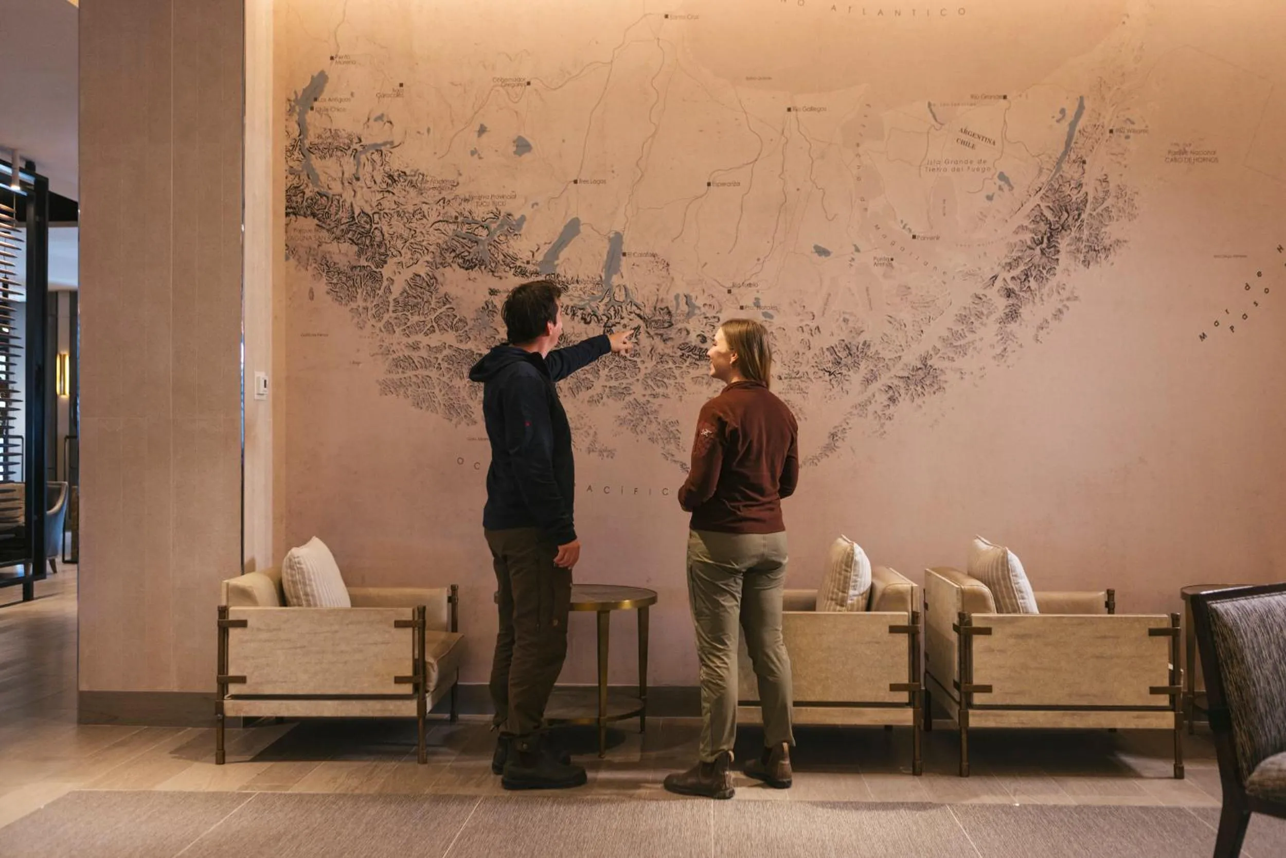 Seating area in Hotel Cabo De Hornos