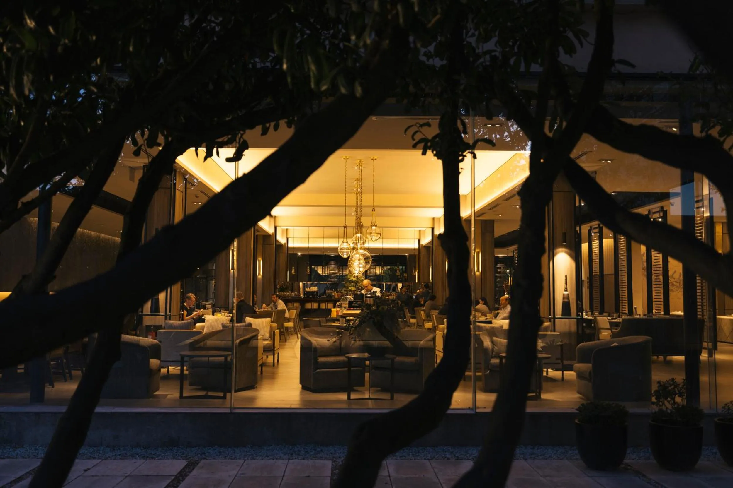 Patio in Hotel Cabo De Hornos