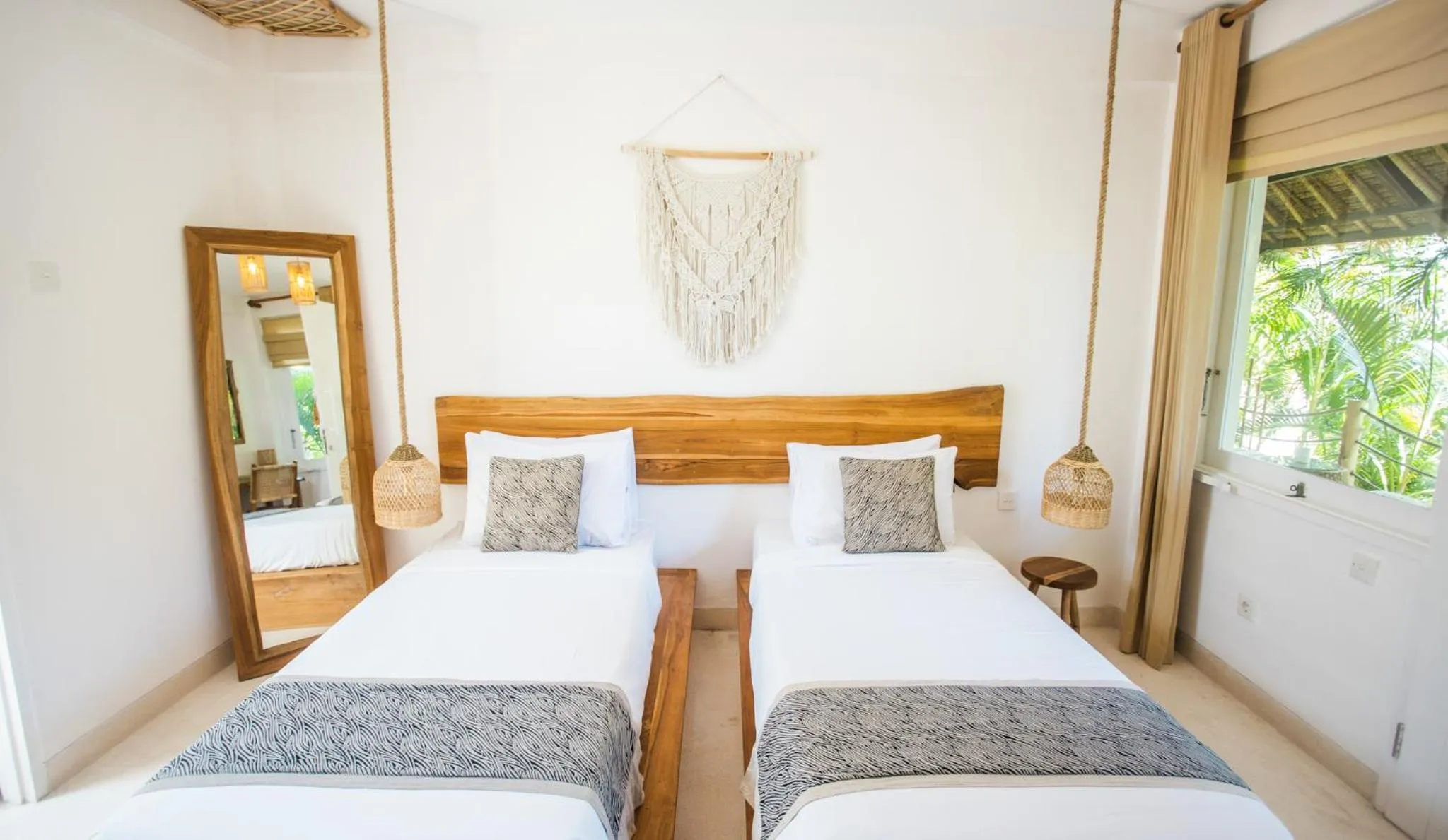 Bed in The Green Room Canggu