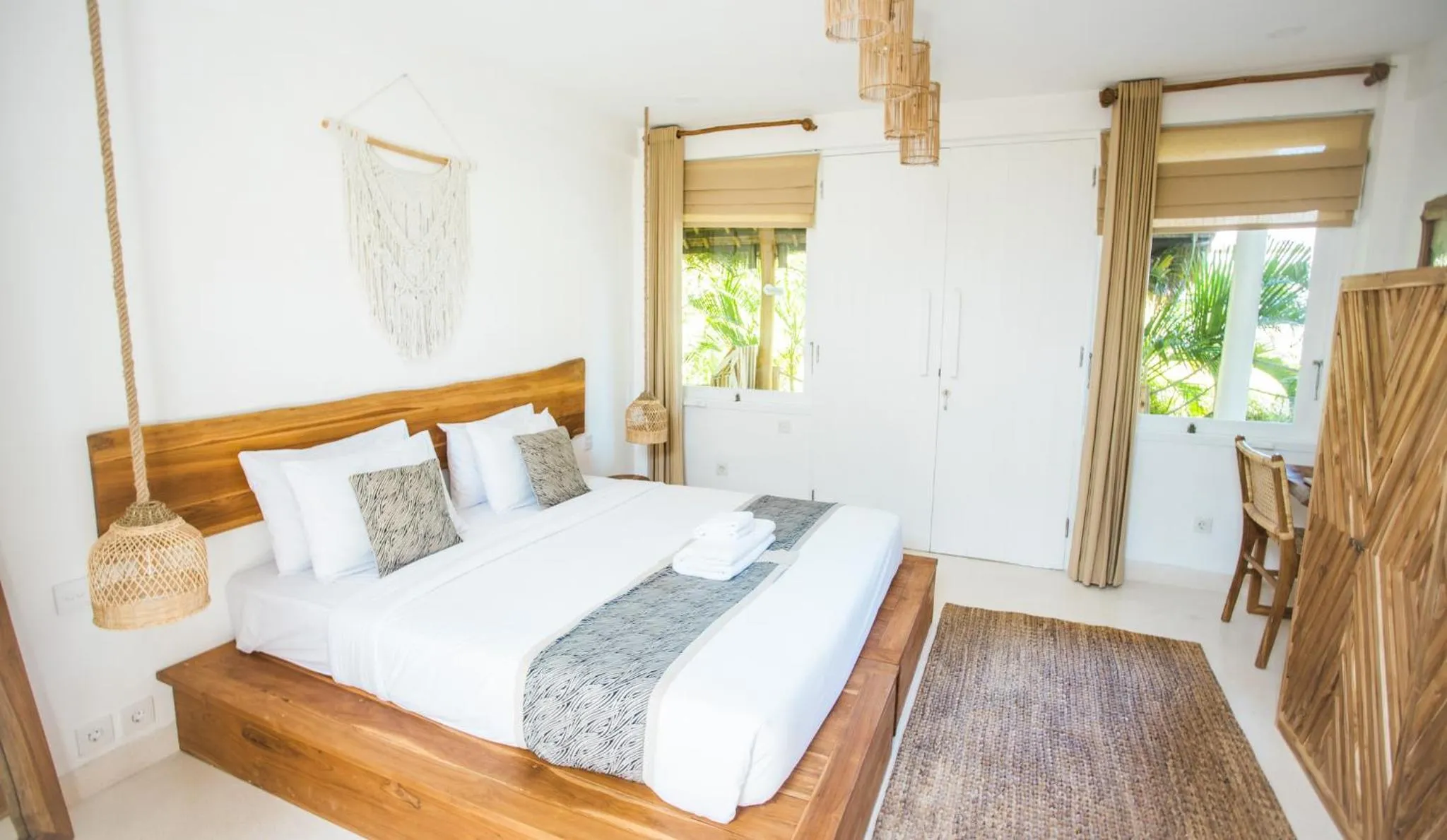 Bedroom, Bed in The Green Room Canggu