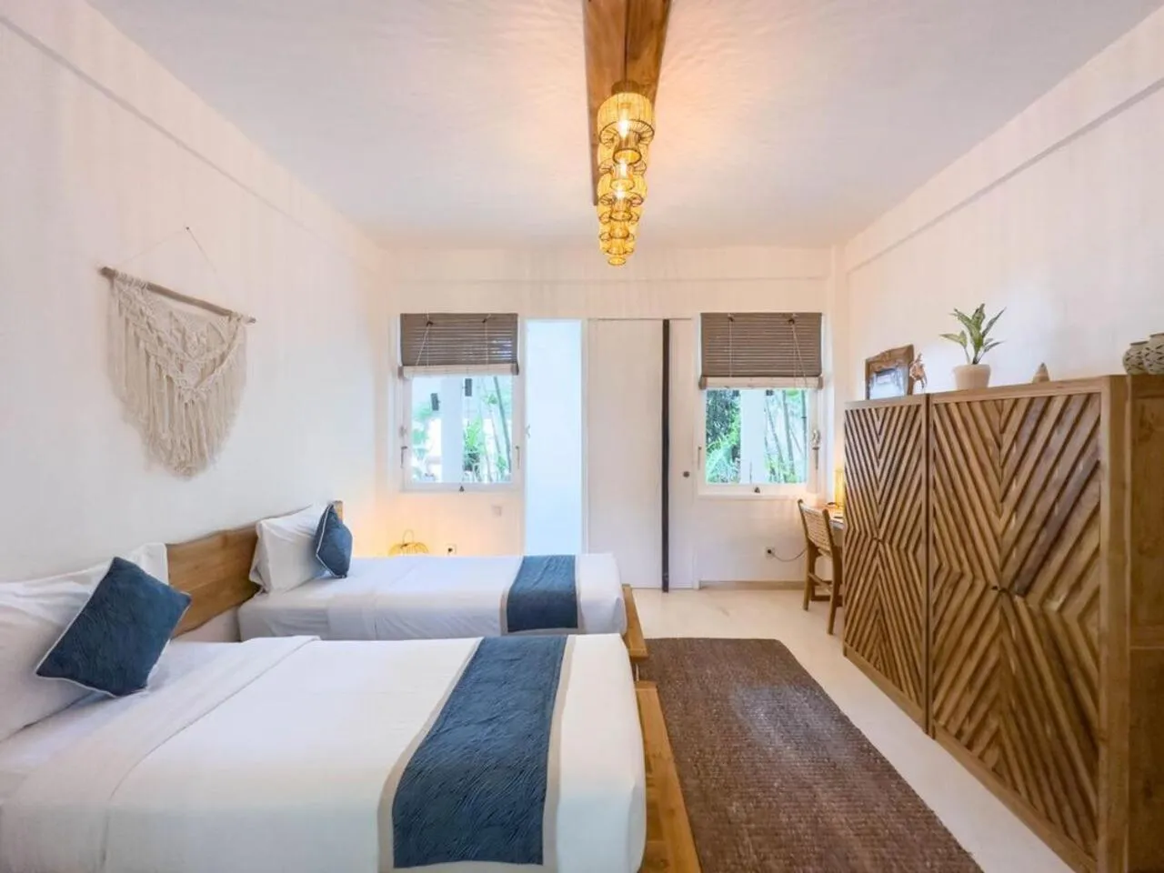 Bed in The Green Room Canggu