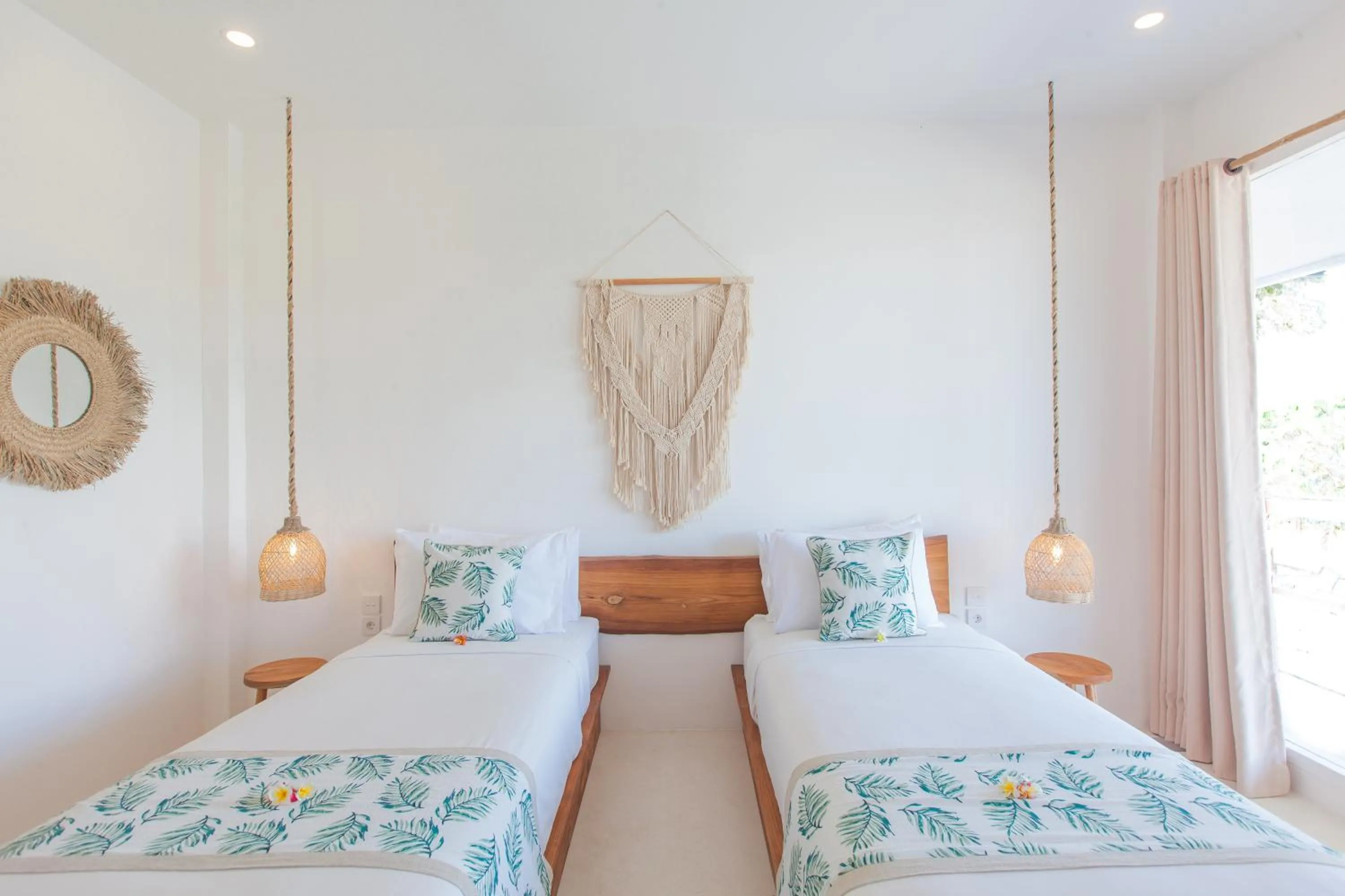 Bed in The Green Room Canggu