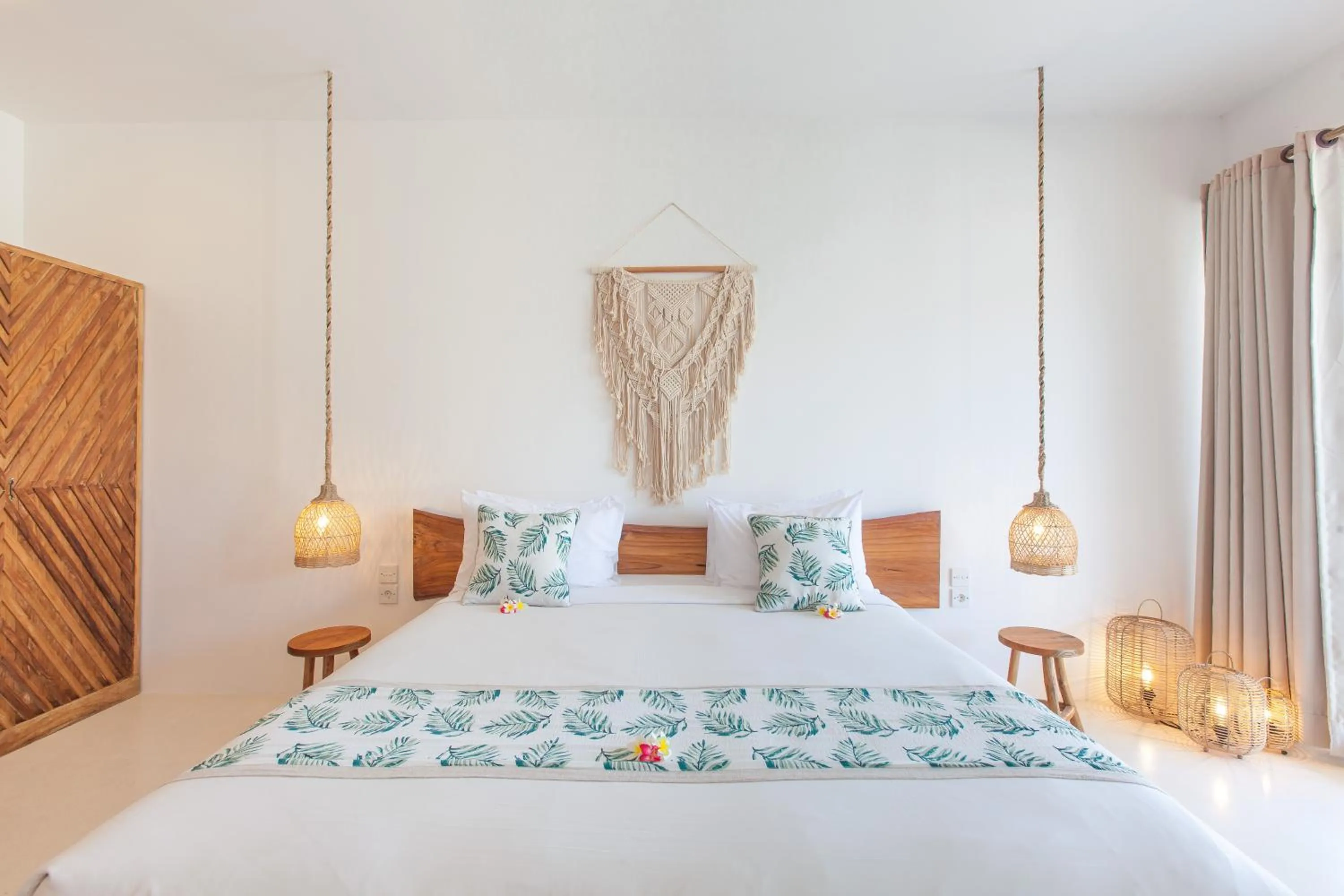 Bed in The Green Room Canggu