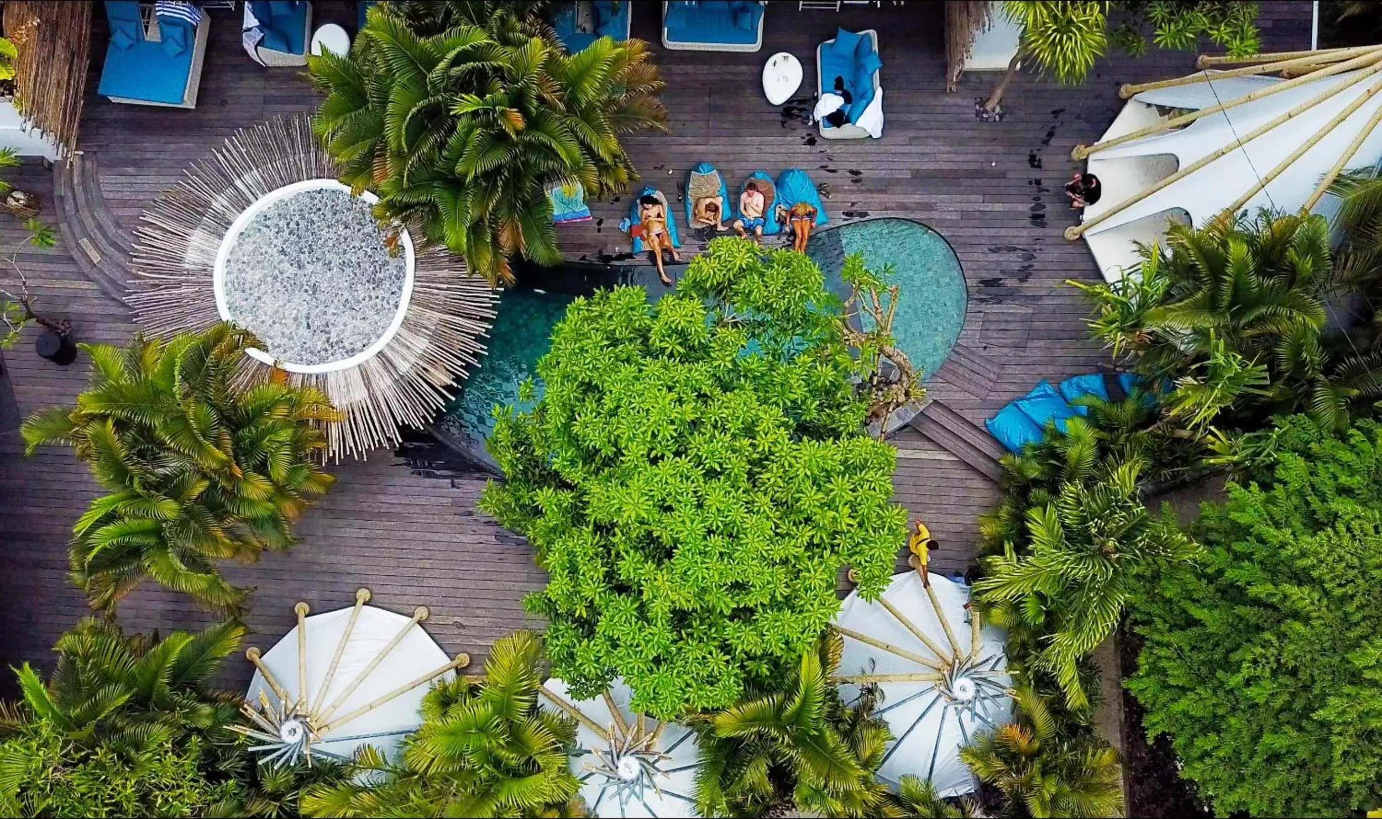 Bird's eye view in The Green Room Seminyak