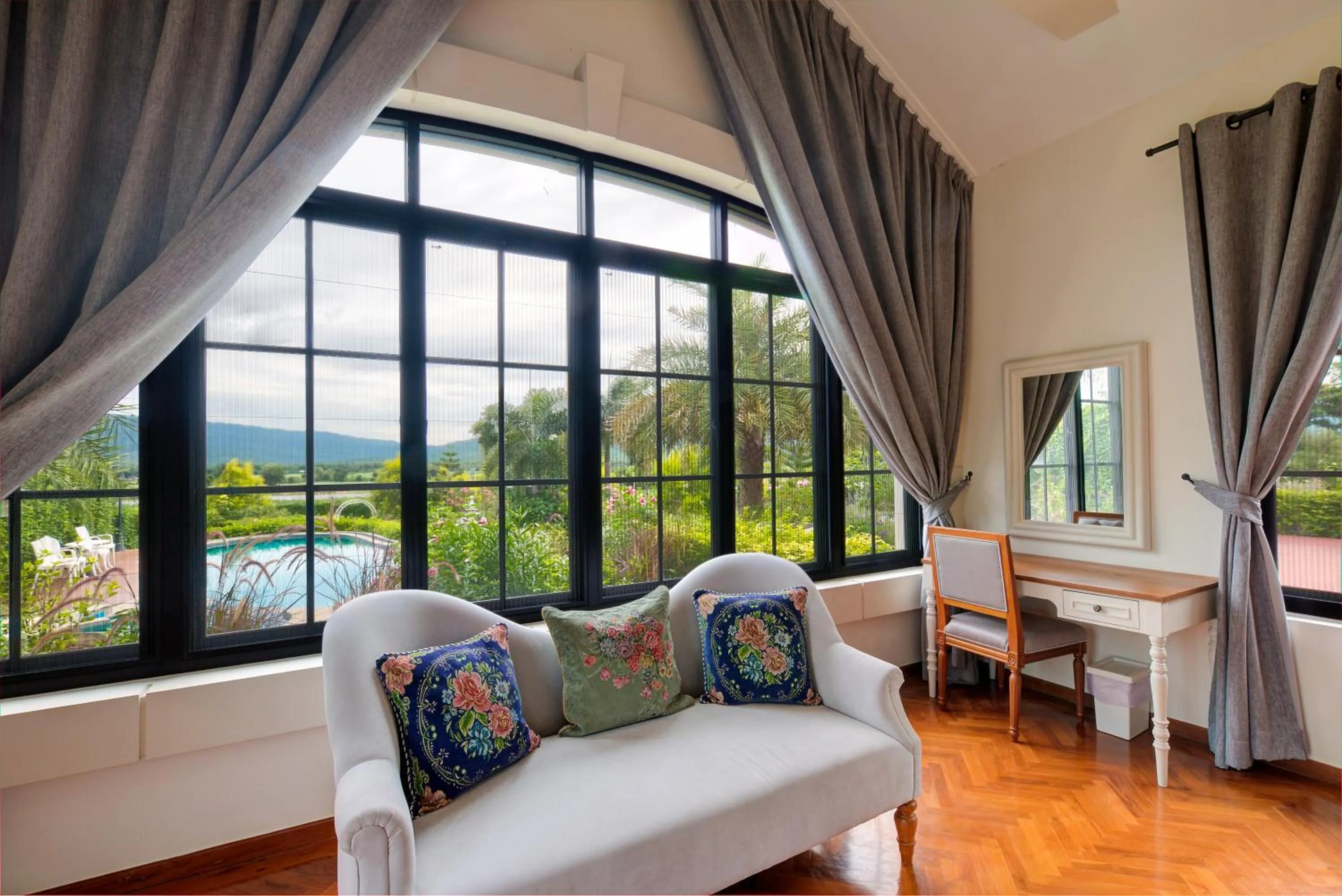 Seating area in Chateau de Prim Khao Yai