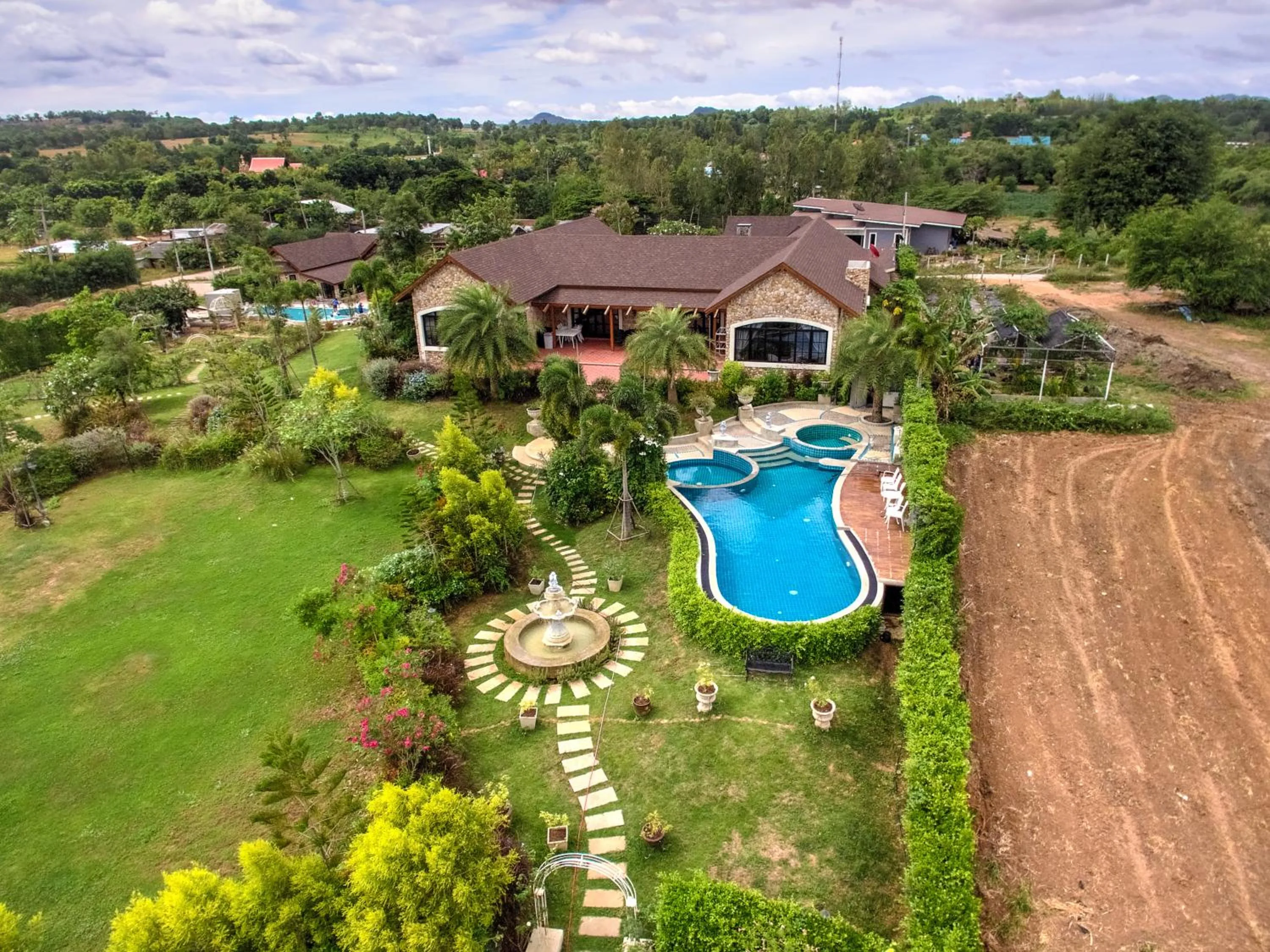 Bird's eye view in Chateau de Prim Khao Yai